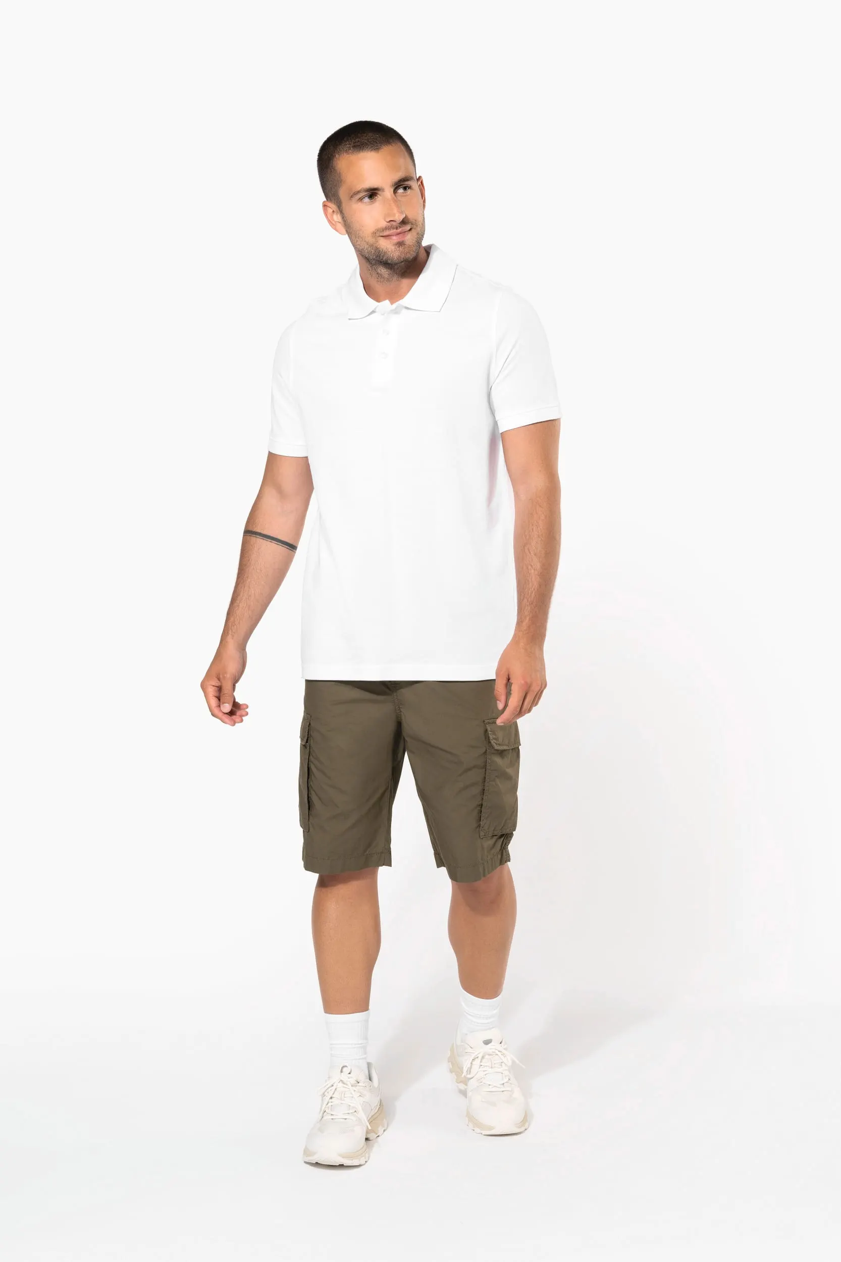 Bermuda ligera multibolsillos para hombre