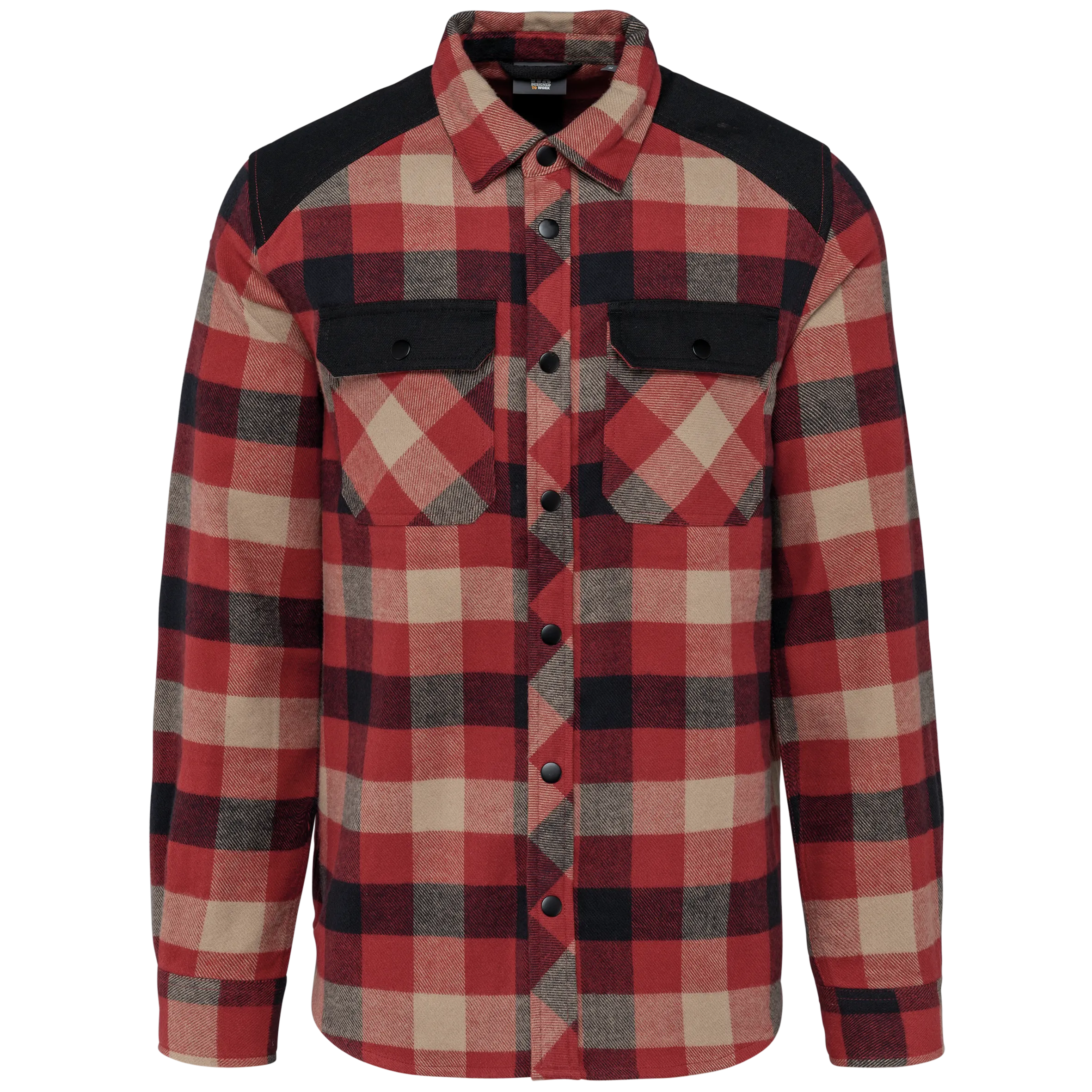 Sobrecamisa a cuadros con bolsillos