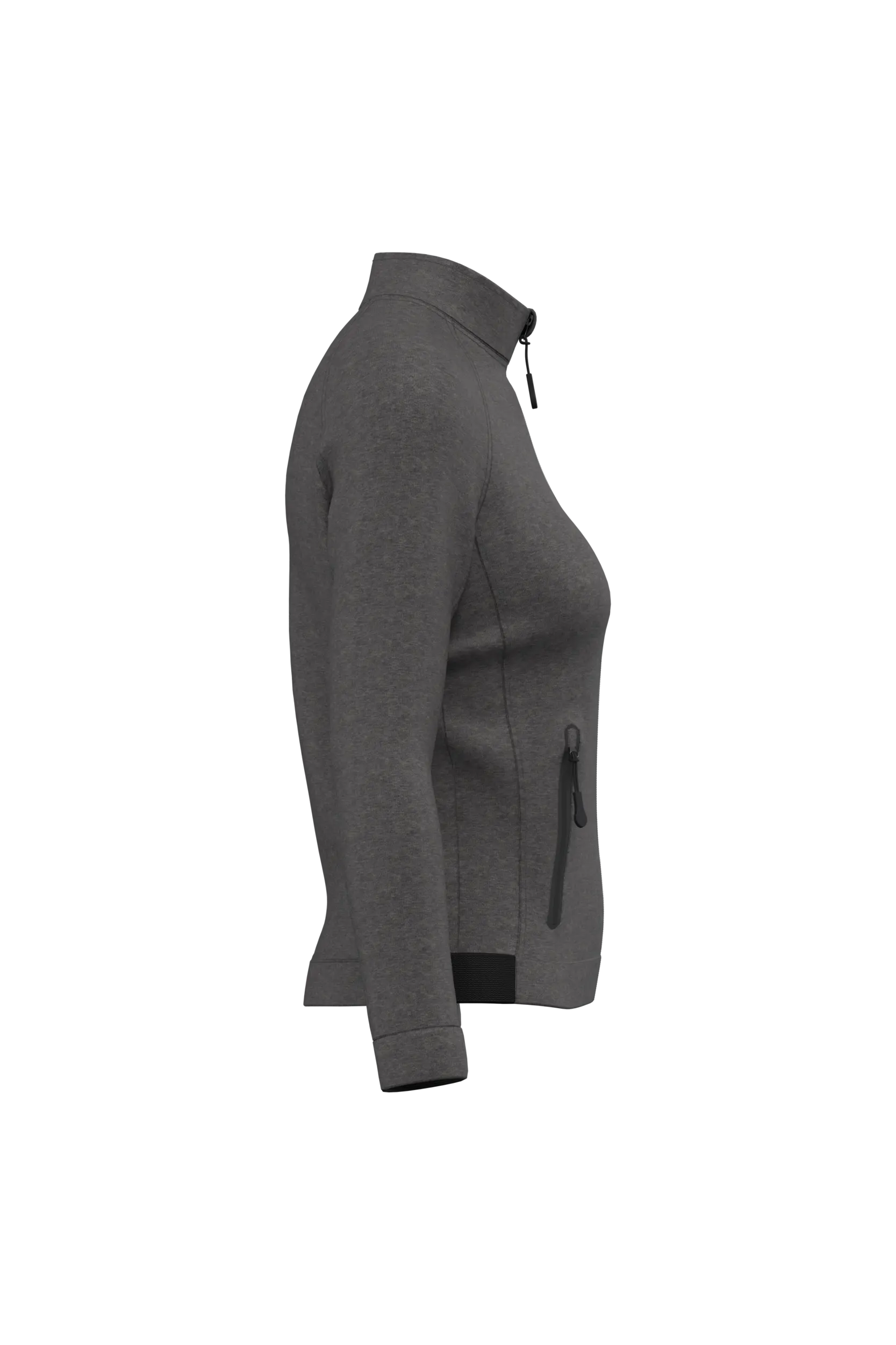 Chaqueta cuello alto mujer