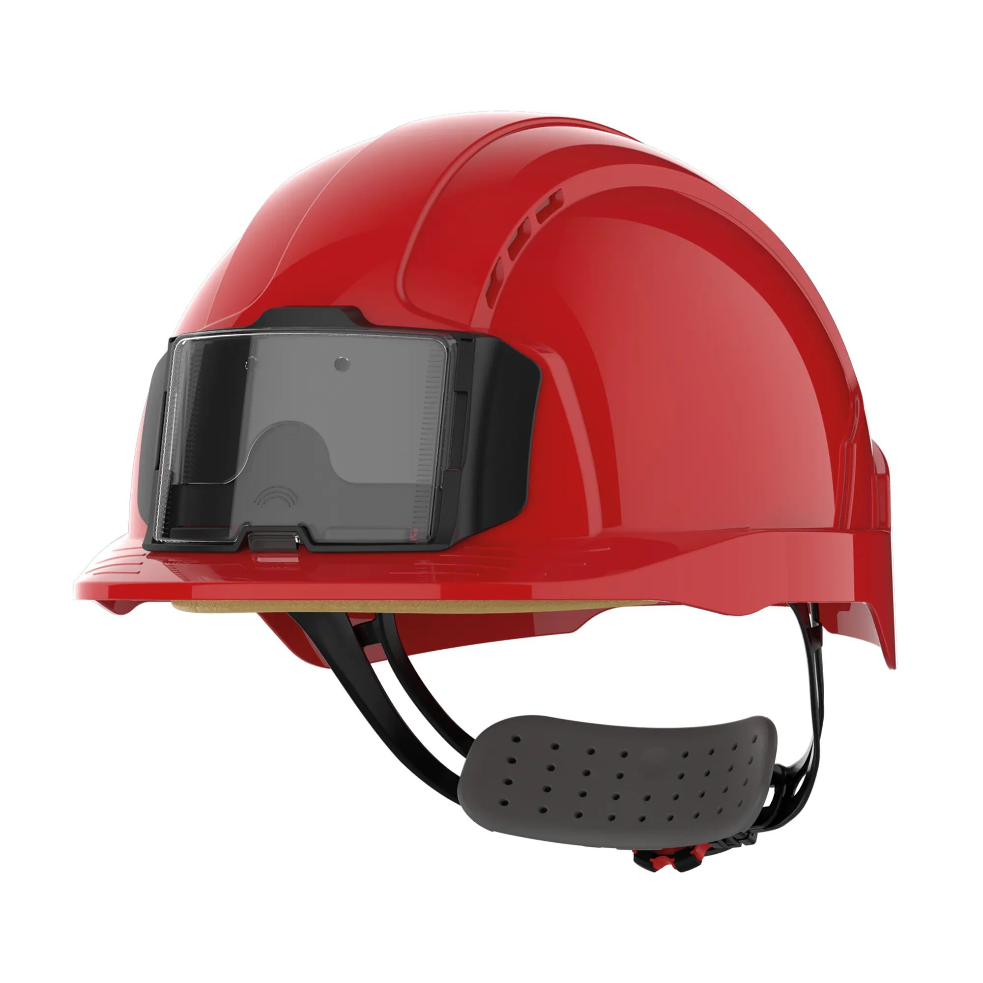 Casco de seguridad EVOLite® con portacredenciales, ventilado, ajuste con rueda
