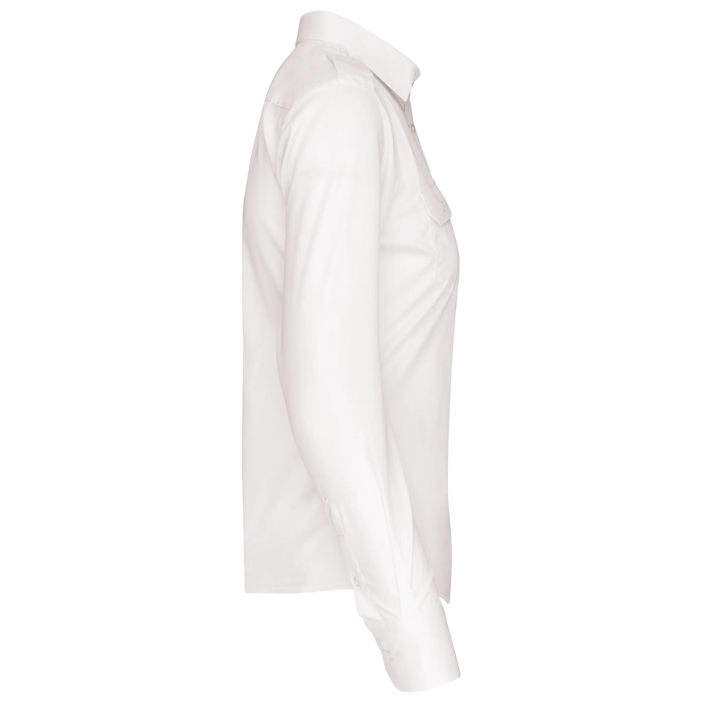 Camisa piloto manga larga mujer