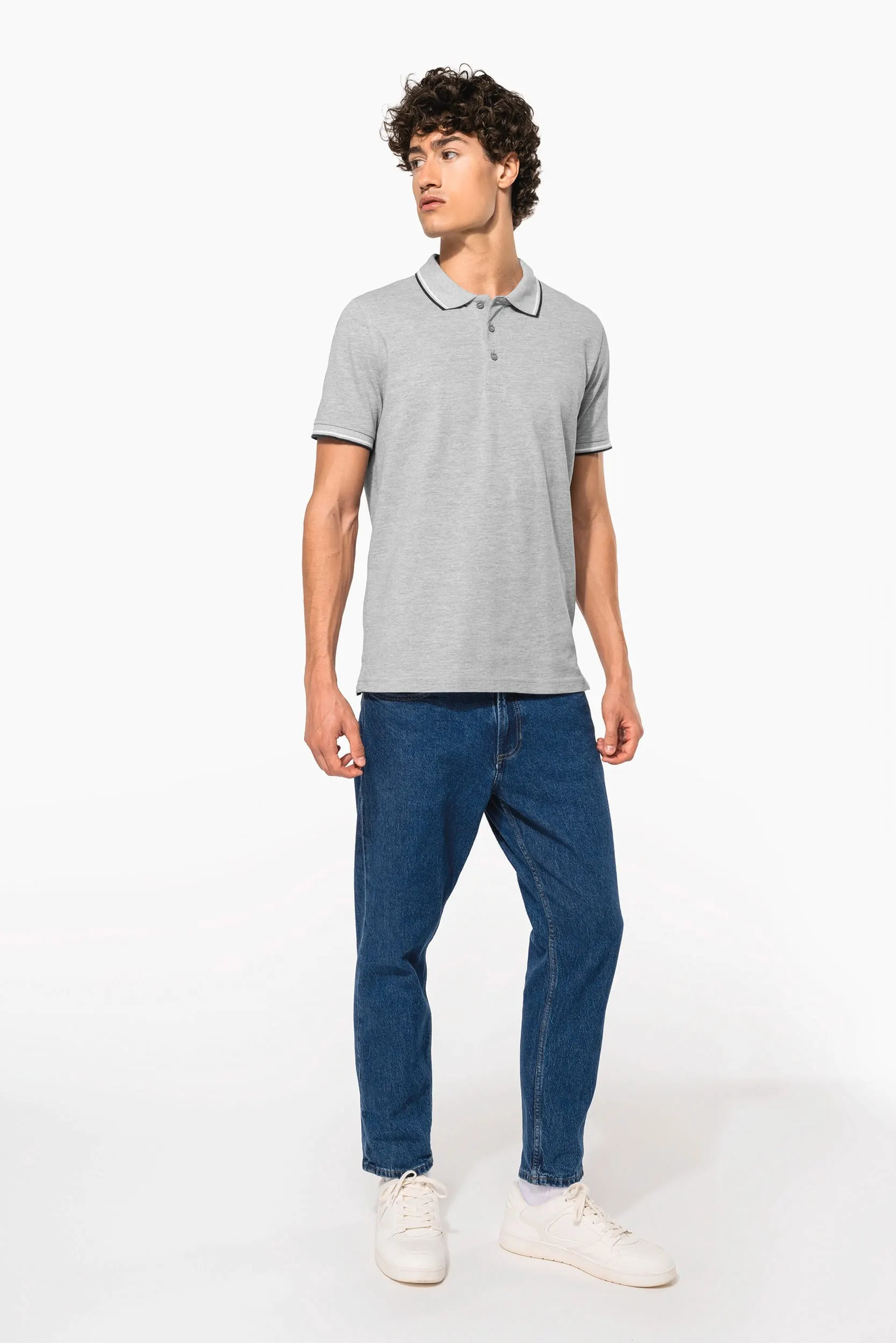 Polo de manga corta hombre
