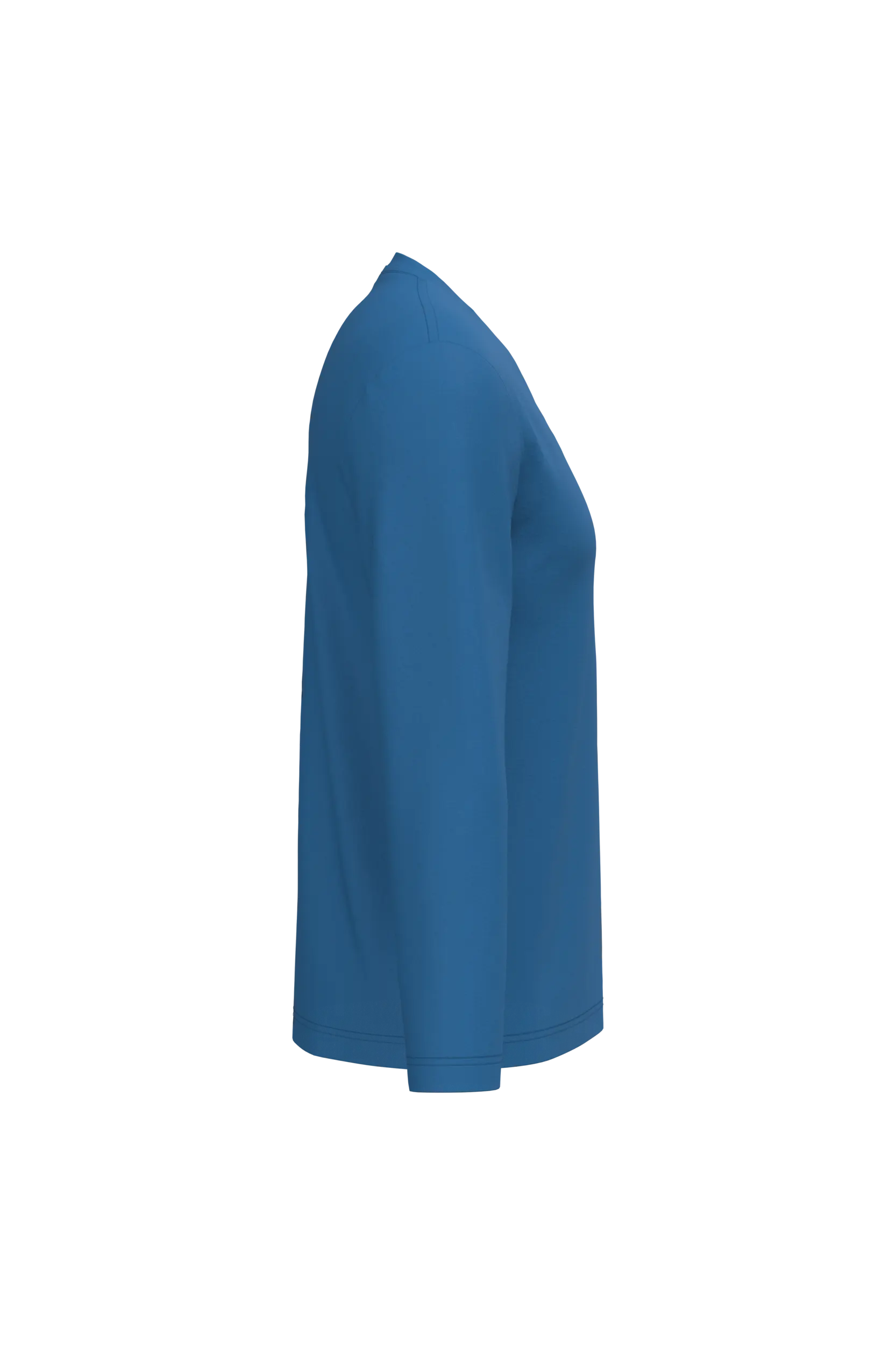 Camiseta manga larga y cuello de pico hombre