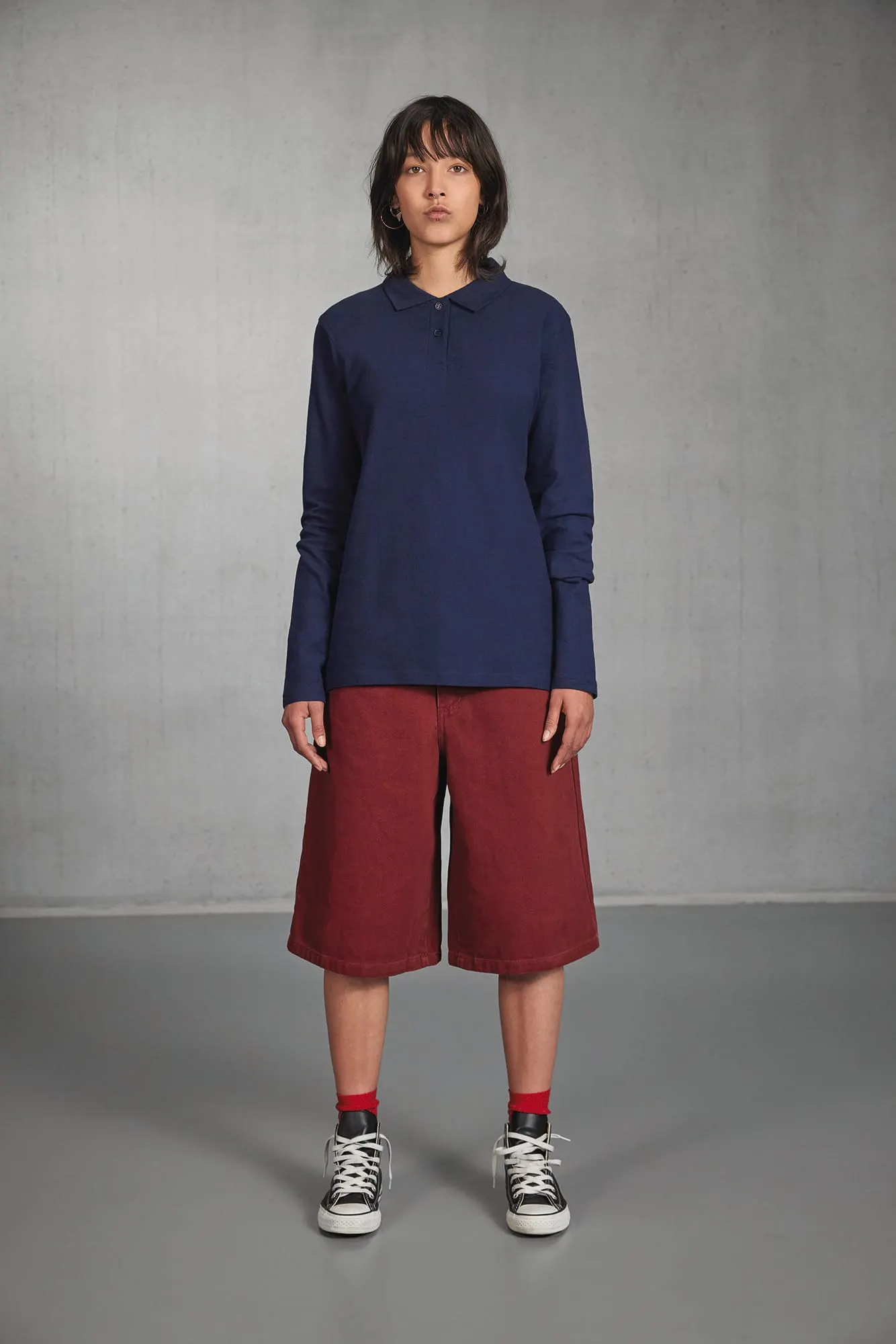 ID.001 Polo manga larga mujer