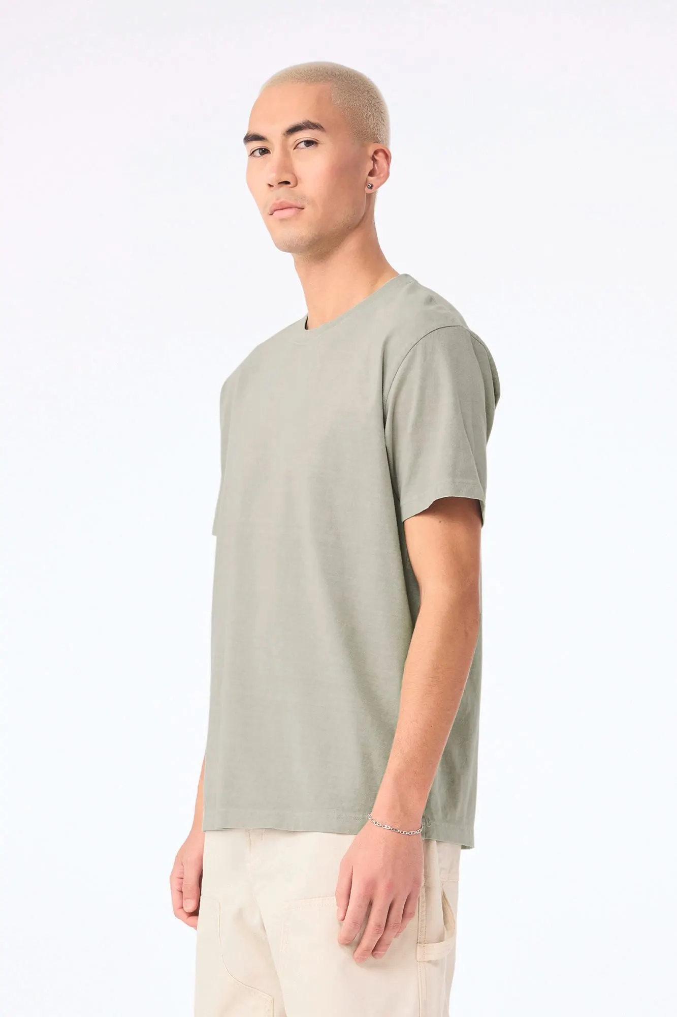 Camiseta de efecto lavado gruesa unisex
