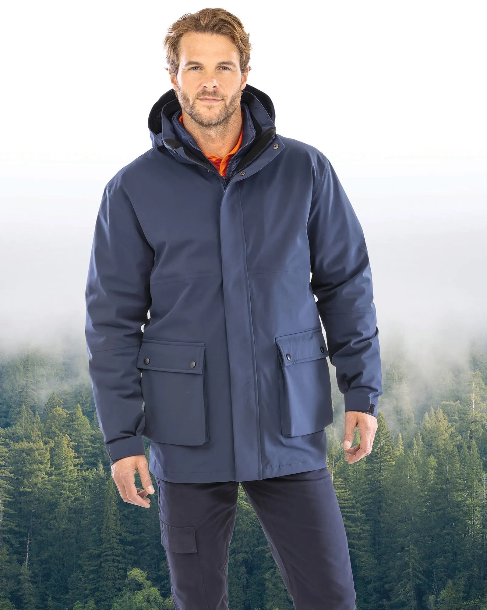 Chaqueta acolchada Ripstop reciclada 3 en 1