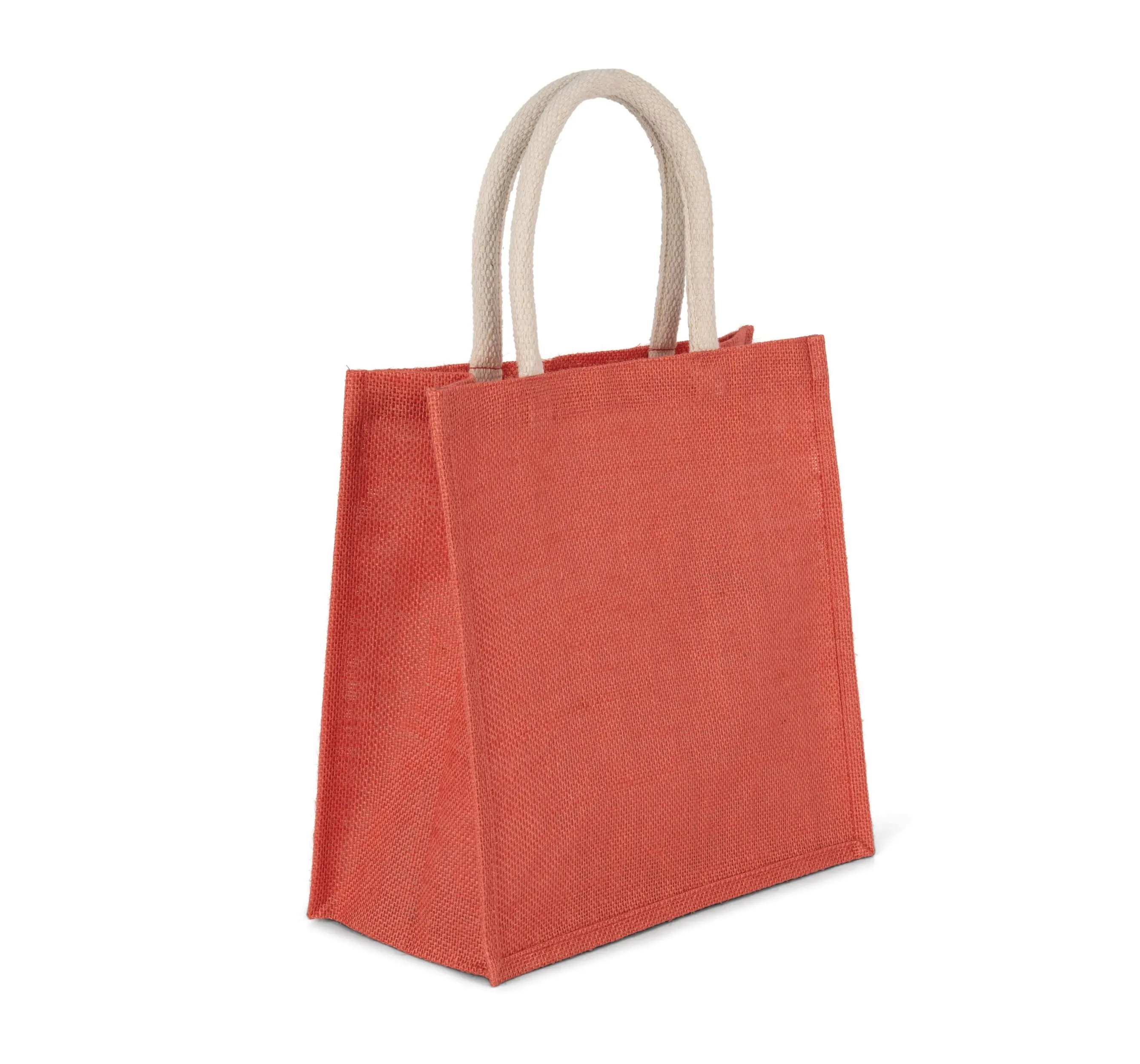 Bolsa estilo tote de tela de yute, modelo grande
