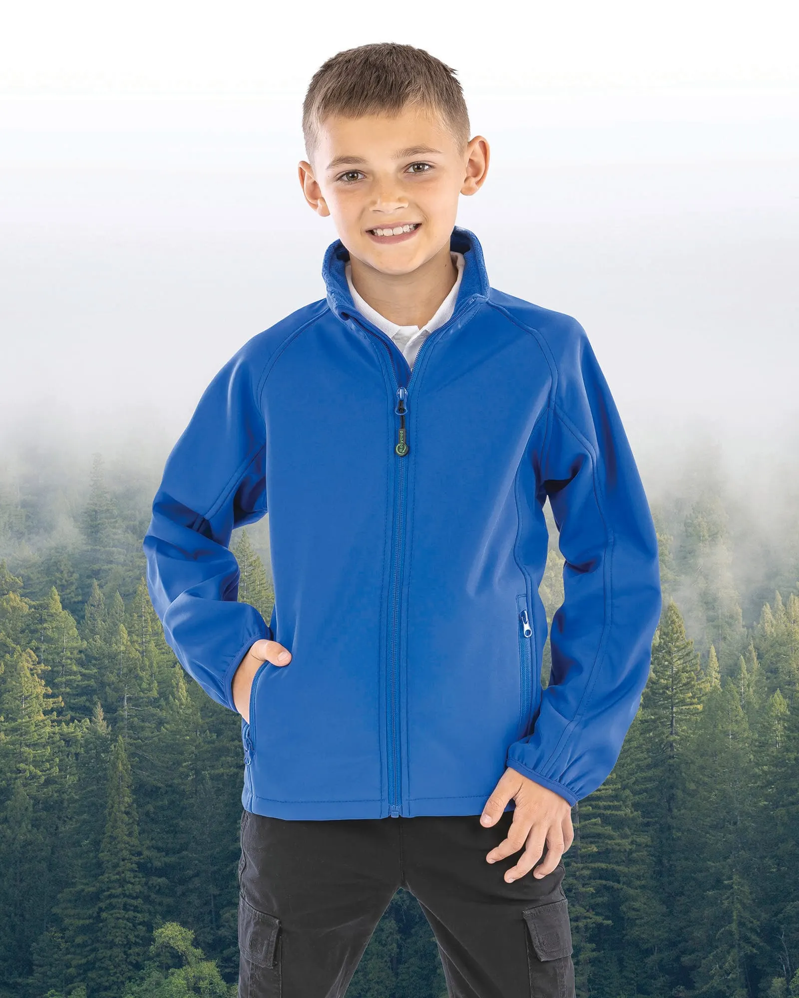 Chaqueta softshell reciclada de 2 capas infantil