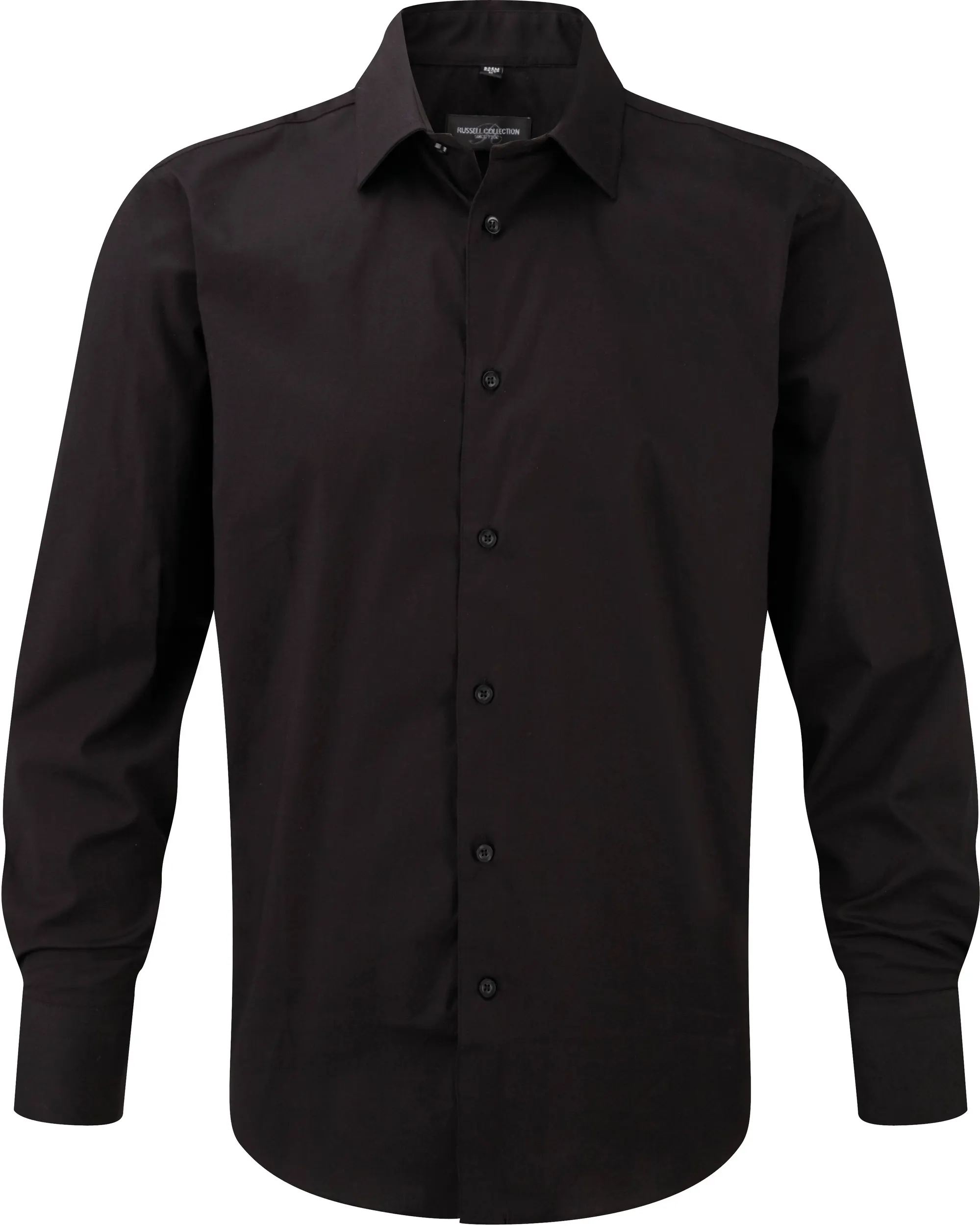 Camisa entallada manga larga hombre