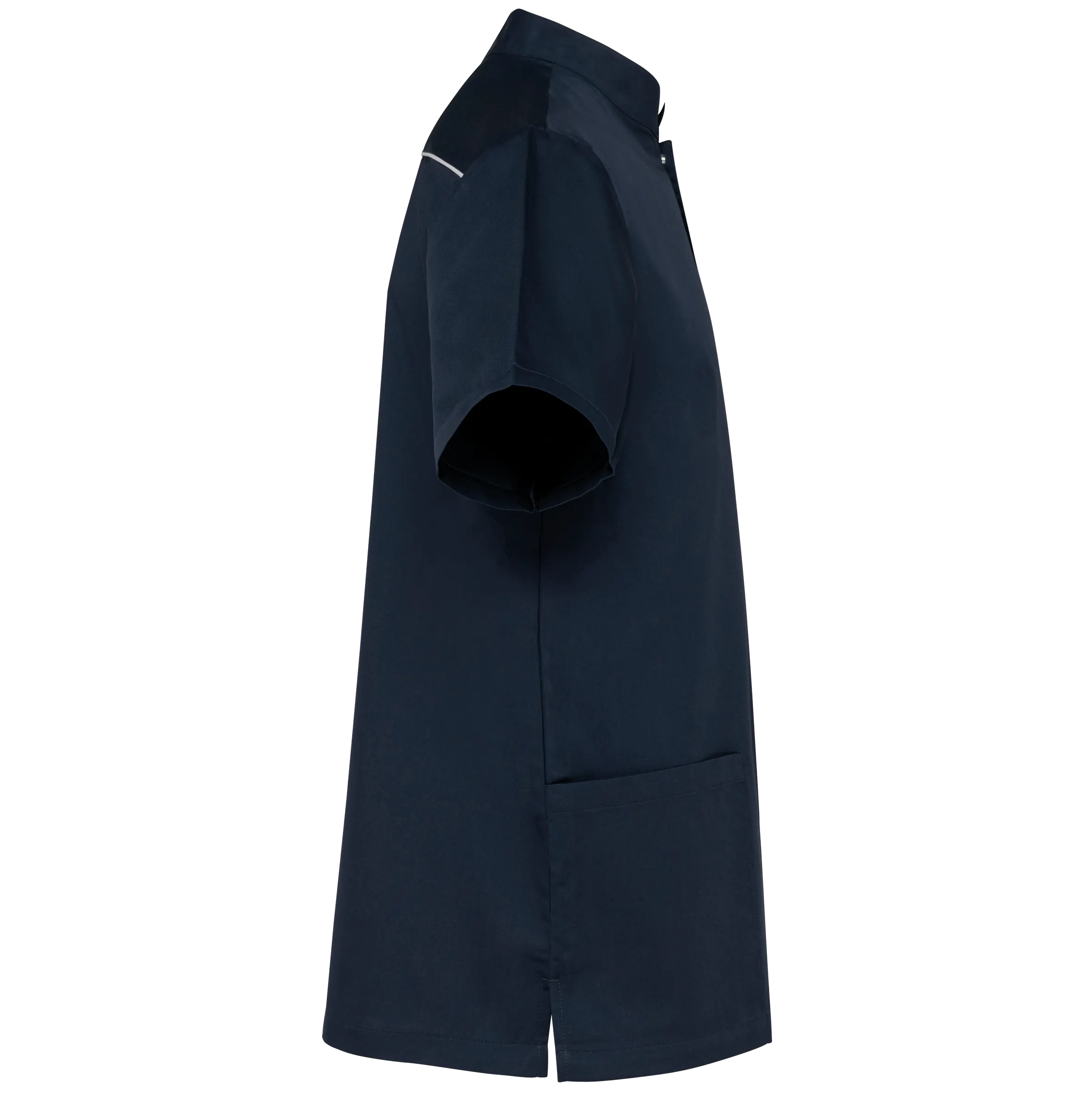 Blusa polialgodón con botones a presión hombre