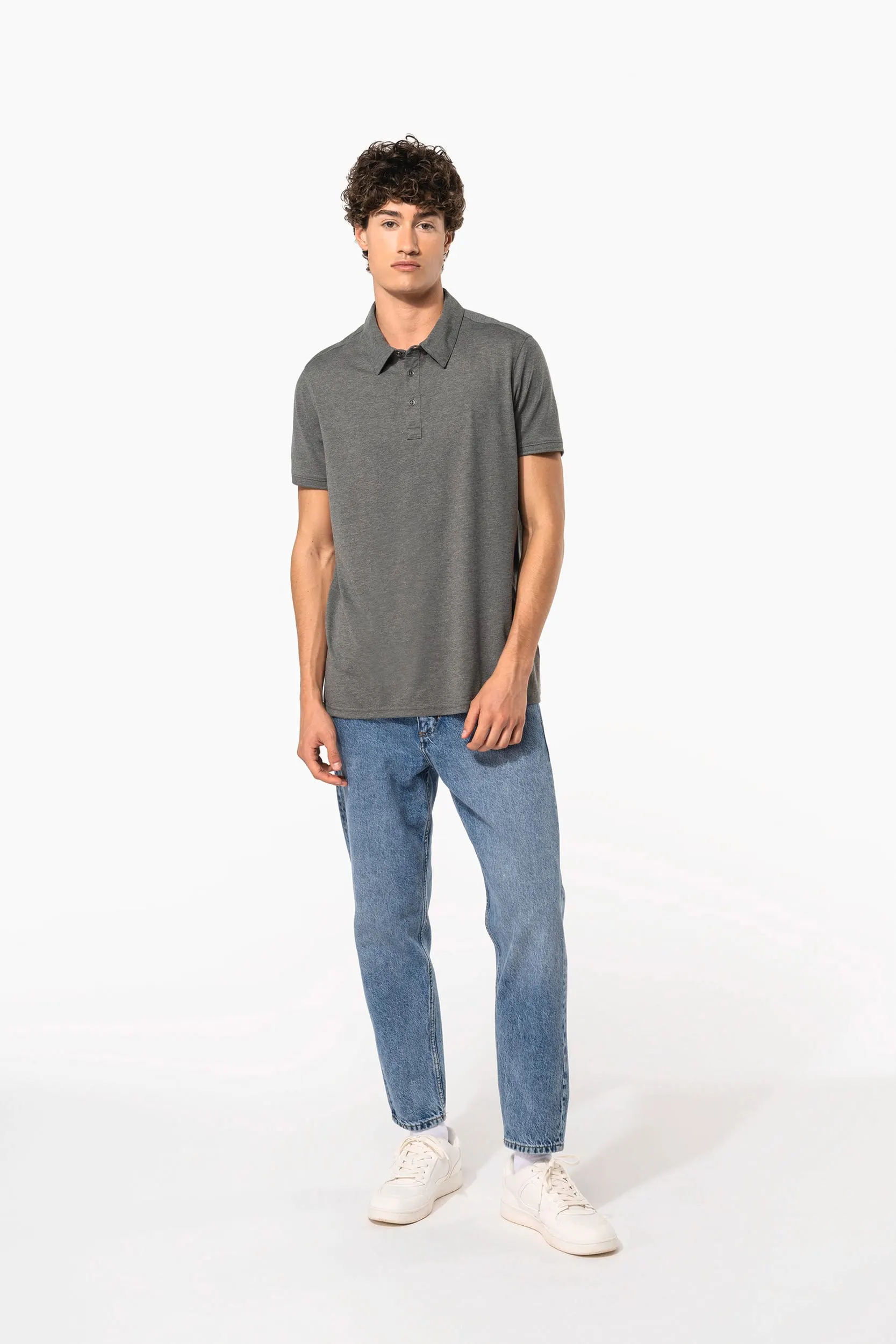 Polo jersey manga corta hombre