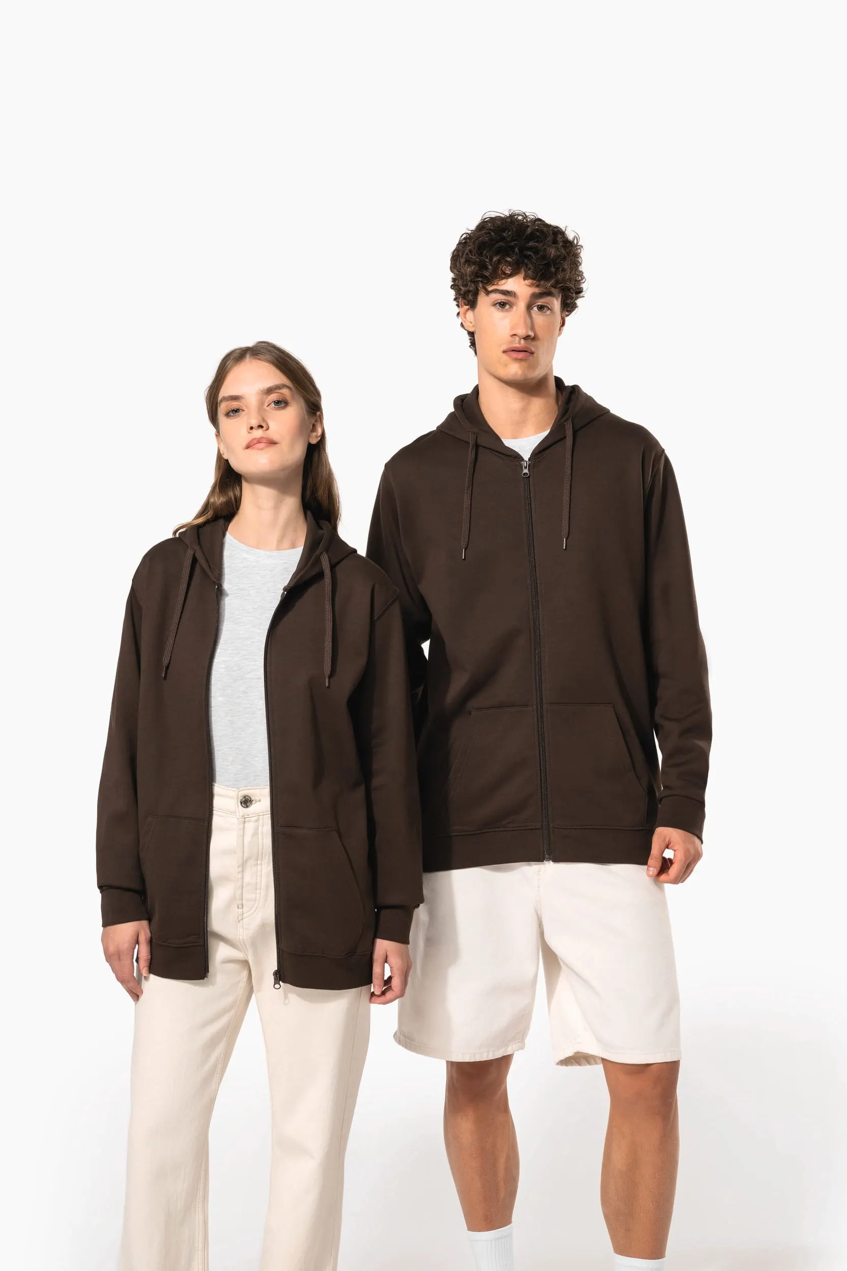 Sudadera capucha y cremallera unisex