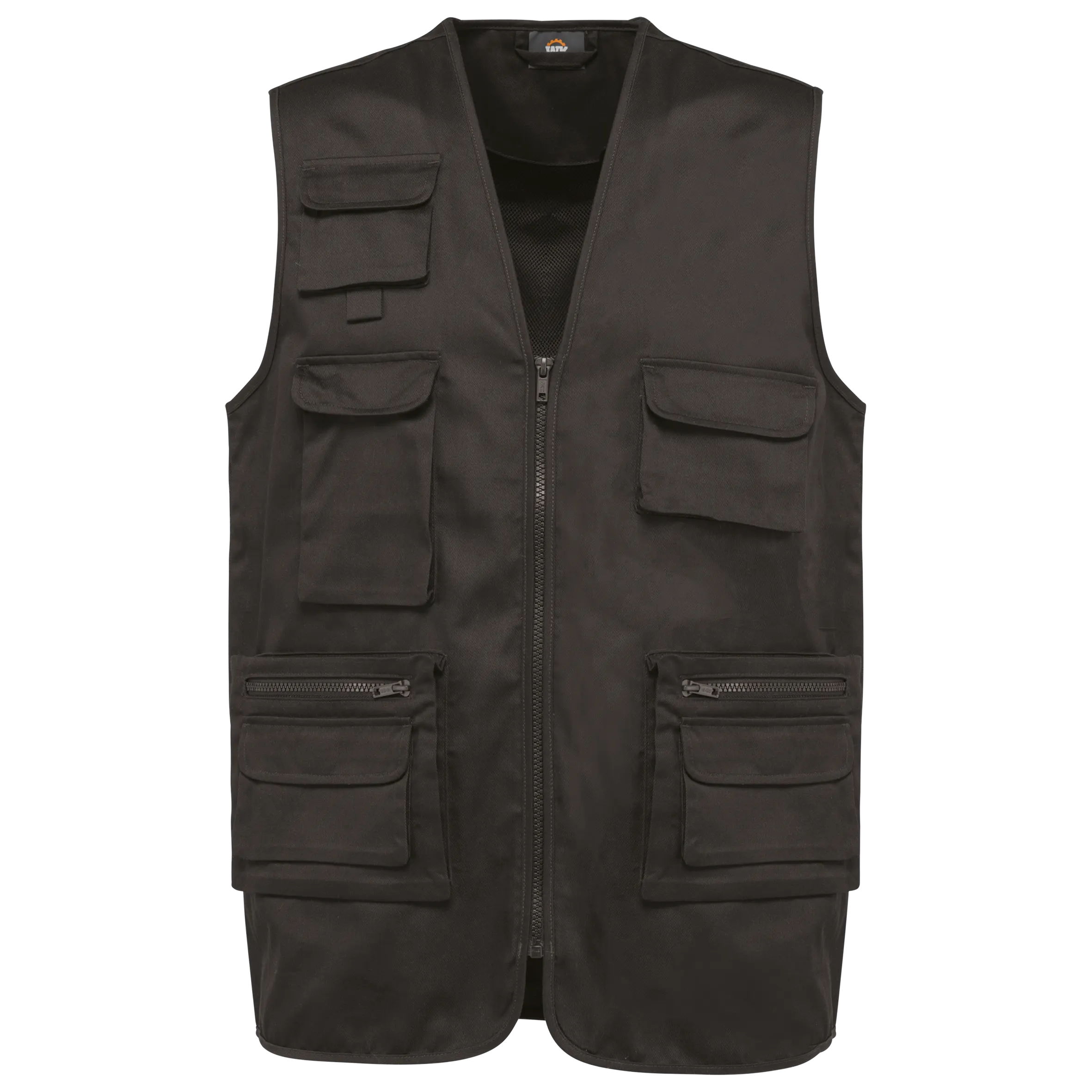 Chaleco polialgodón multibolsillos con forro  - Unisex