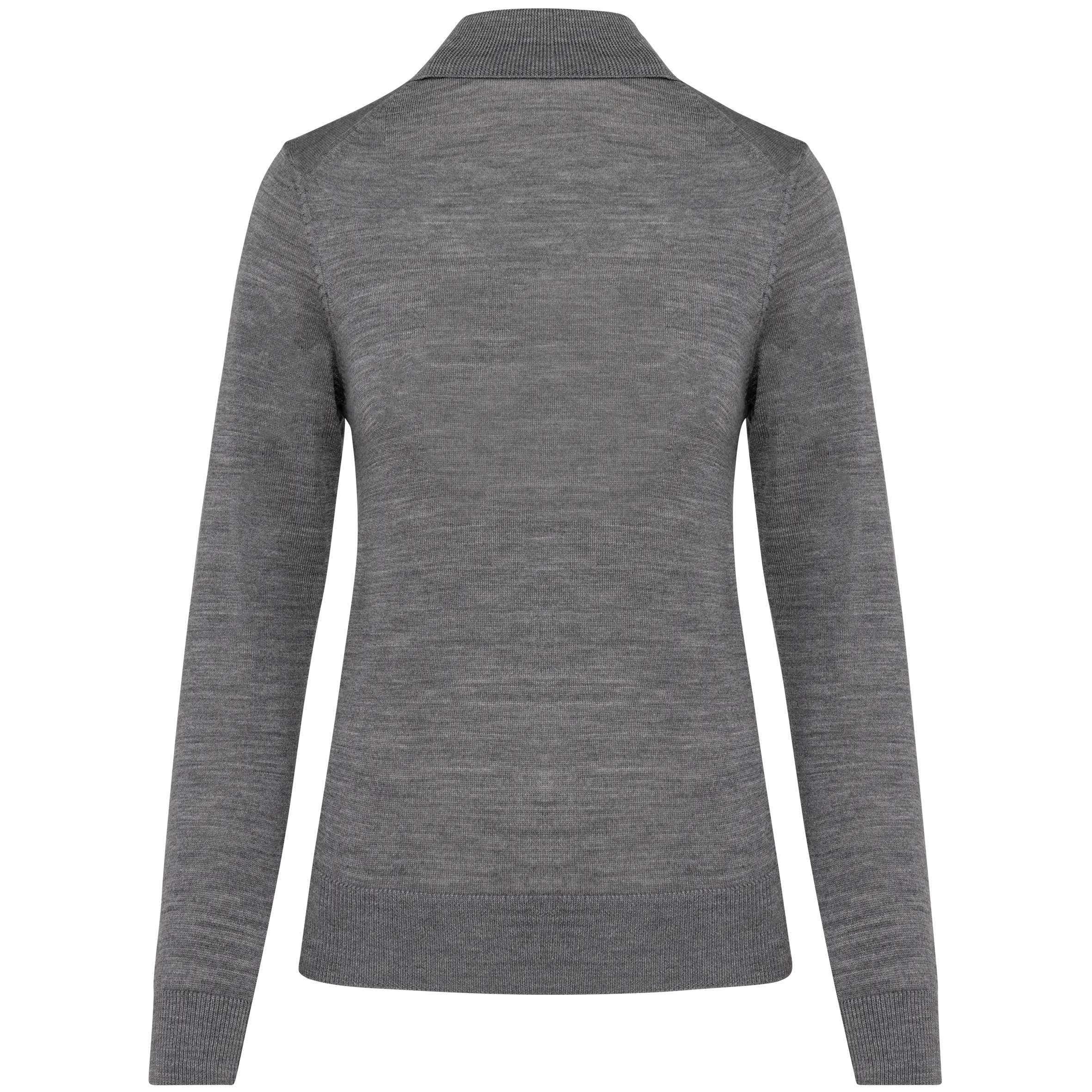 Jersey lana merina cuello vuelto mujer