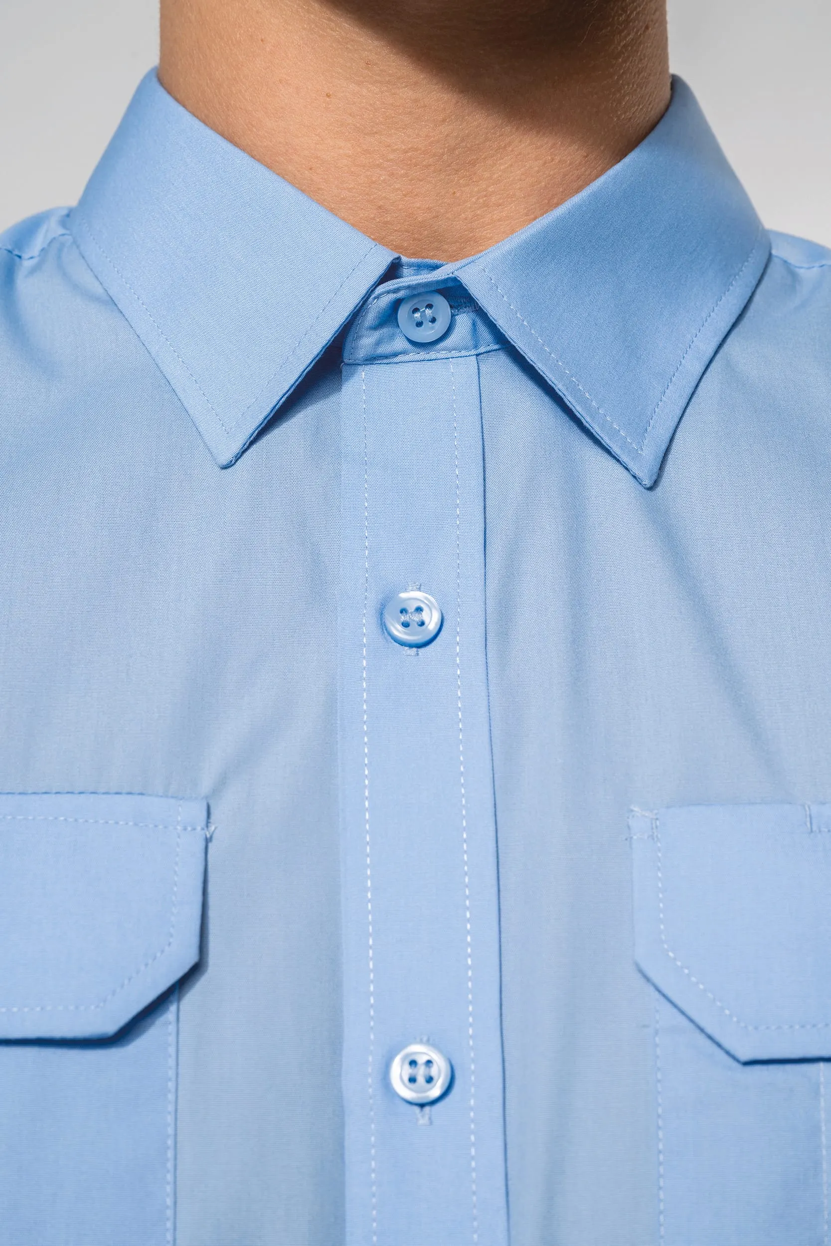 Camisa piloto manga larga hombre