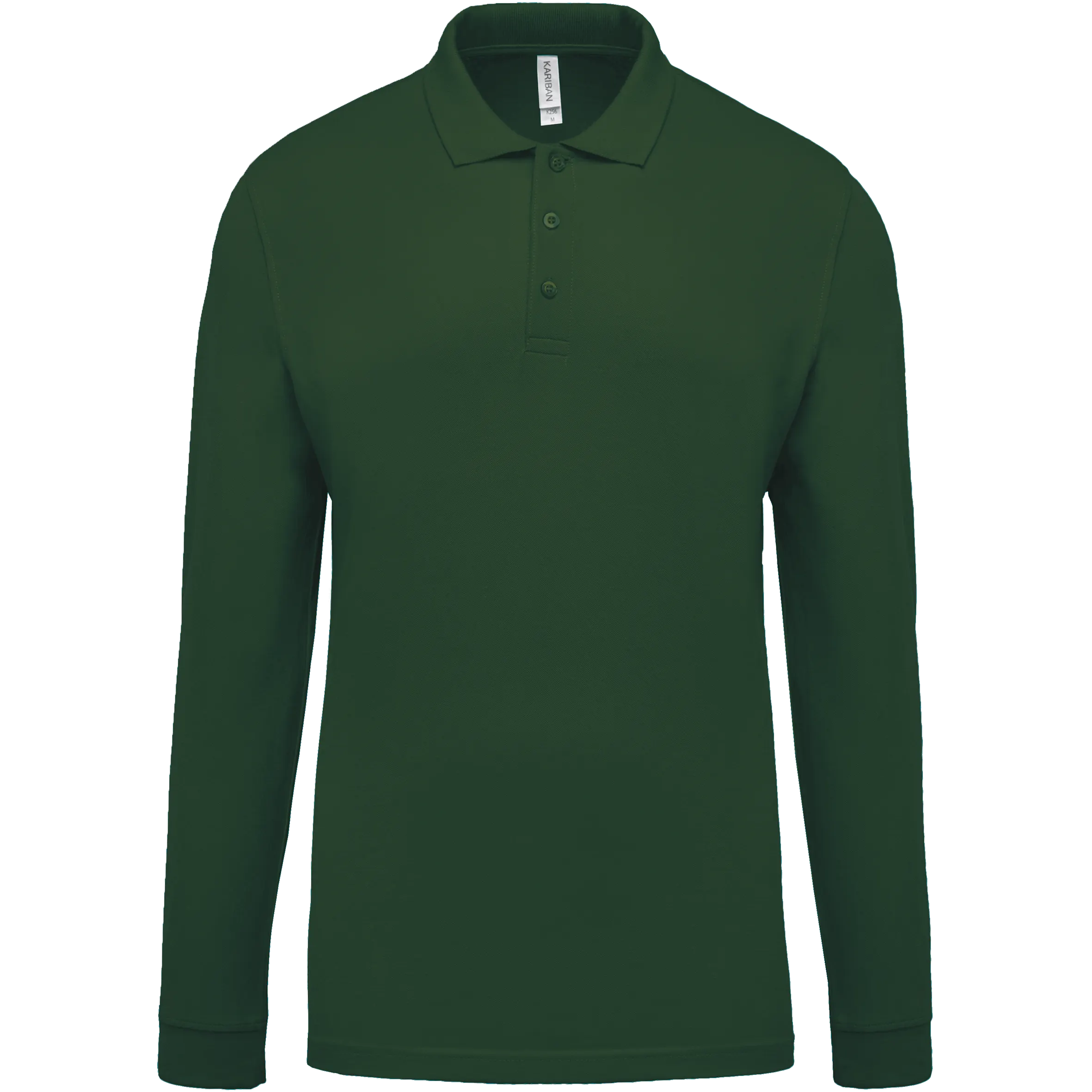 Polo piqué de manga larga de hombre
