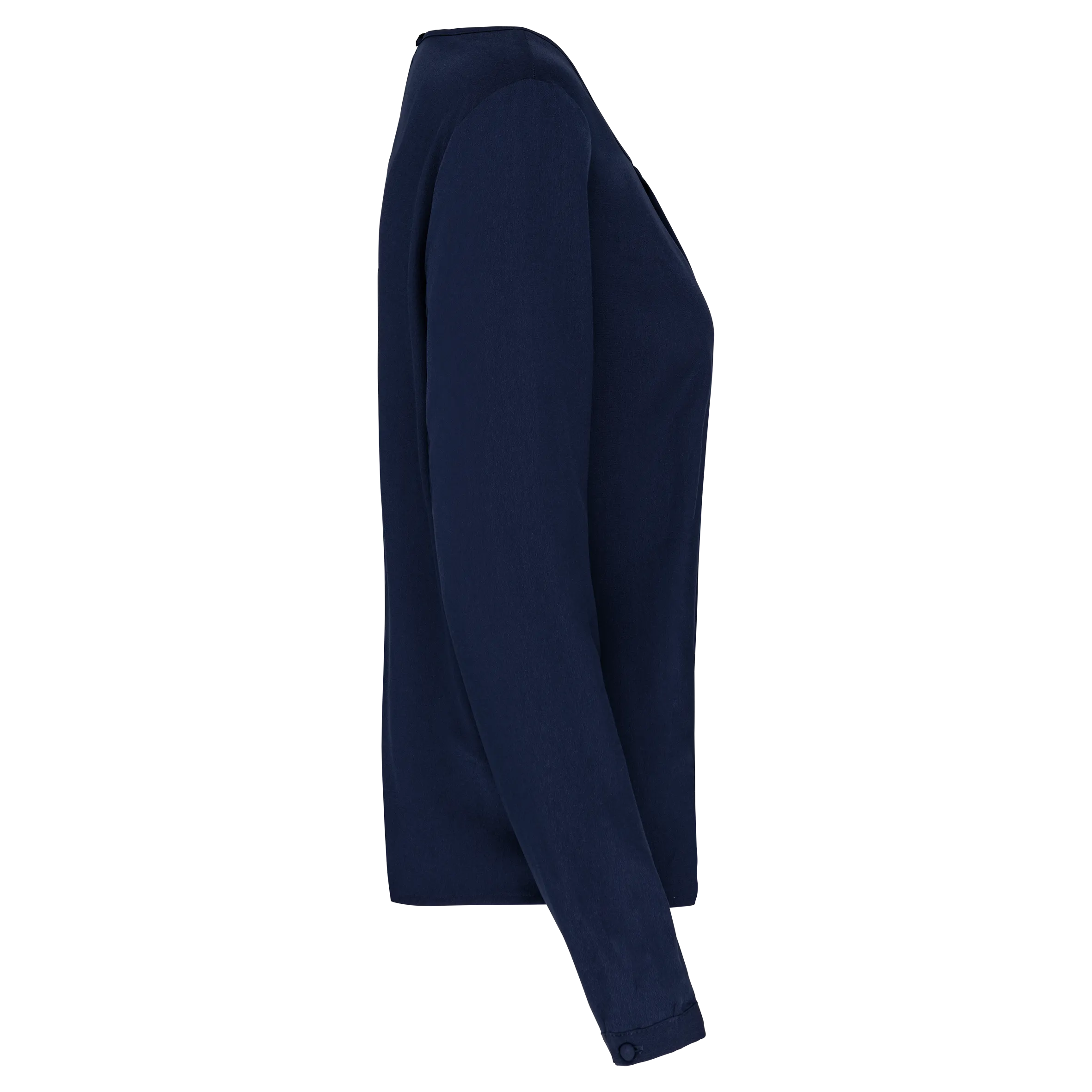 Blusa crepe manga larga mujer