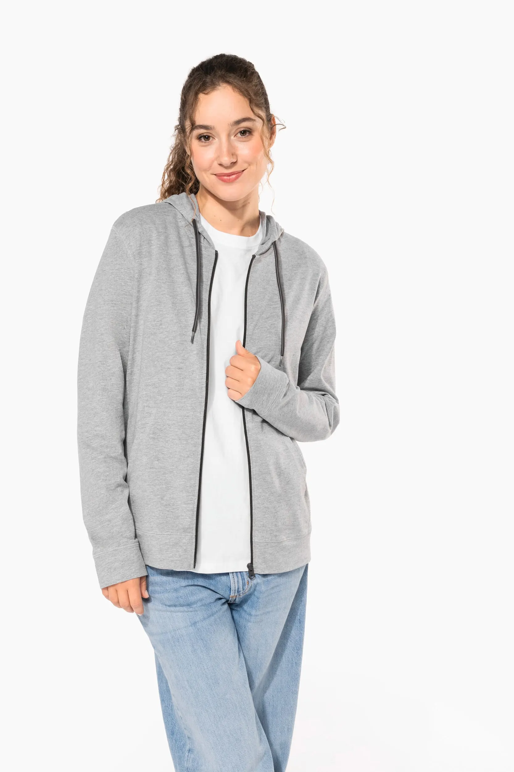 Sudadera ligera algodón con capucha