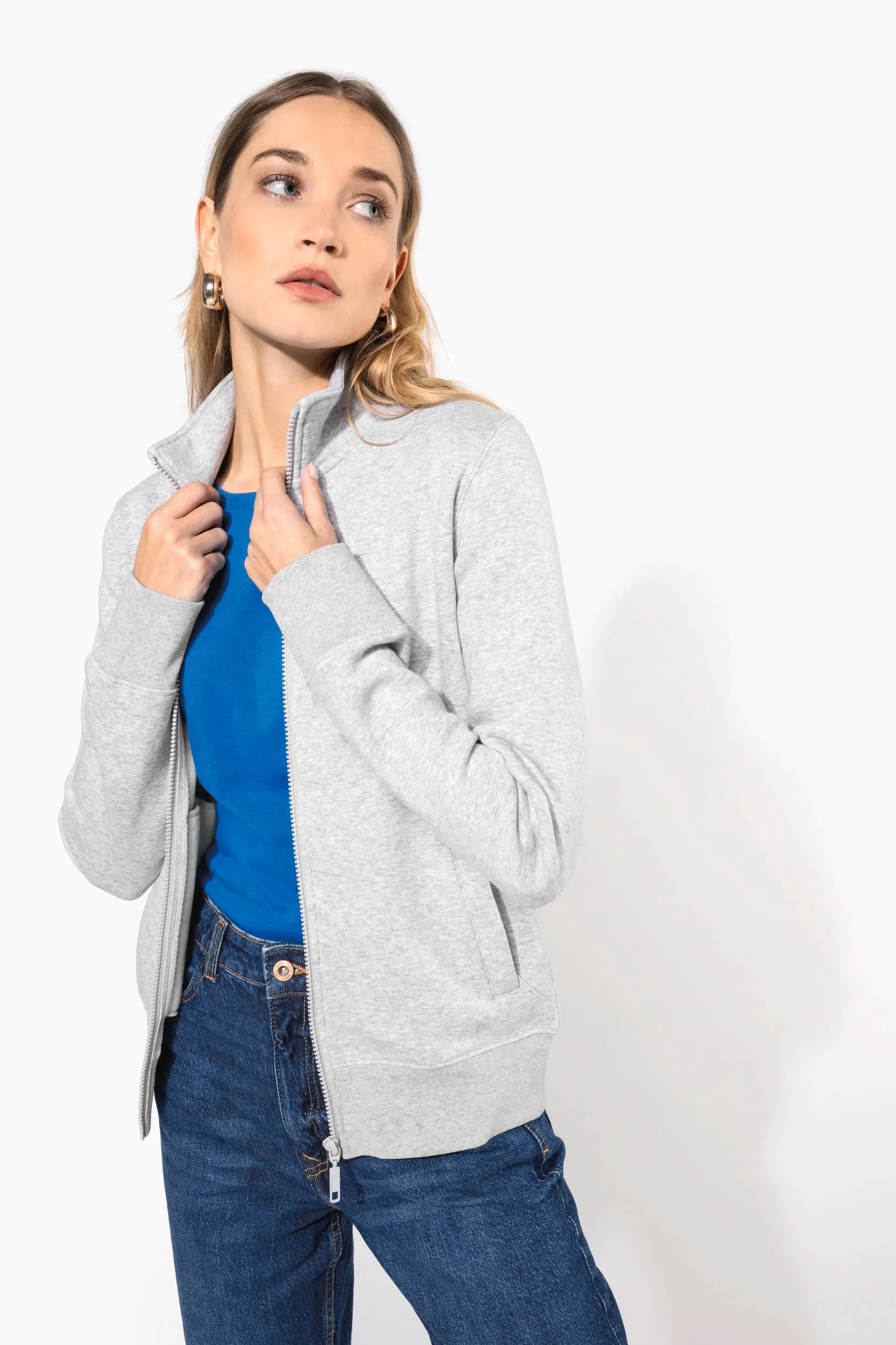 Chaqueta felpa mujer