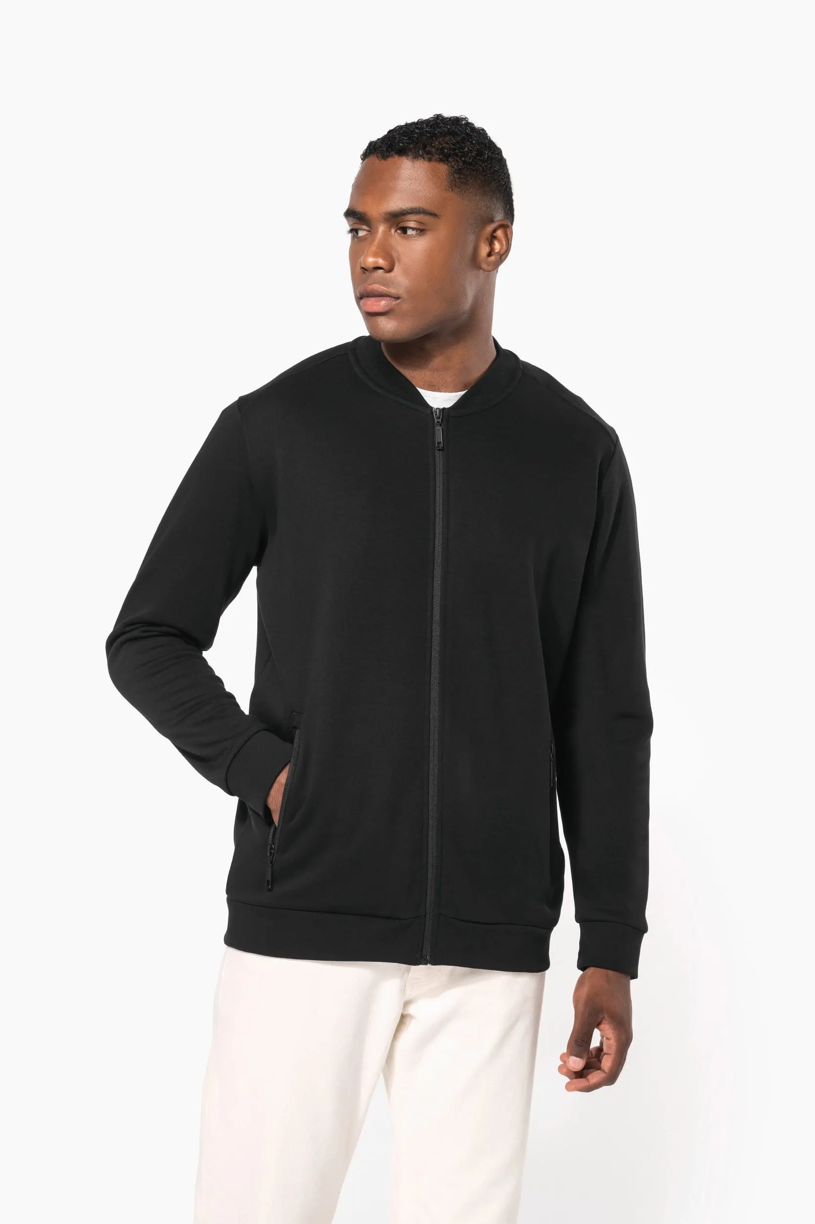 Chaqueta de felpa con cremallera