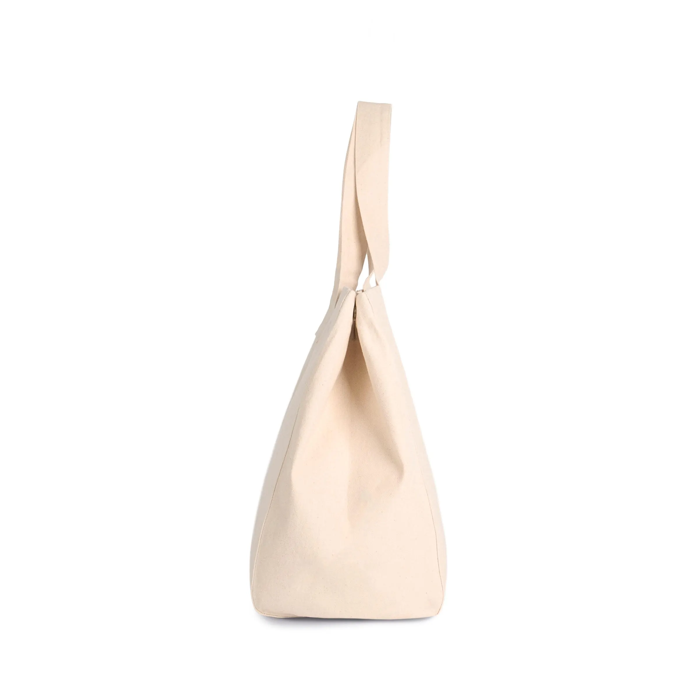 Bolsa shopper de algodón efecto lavado
