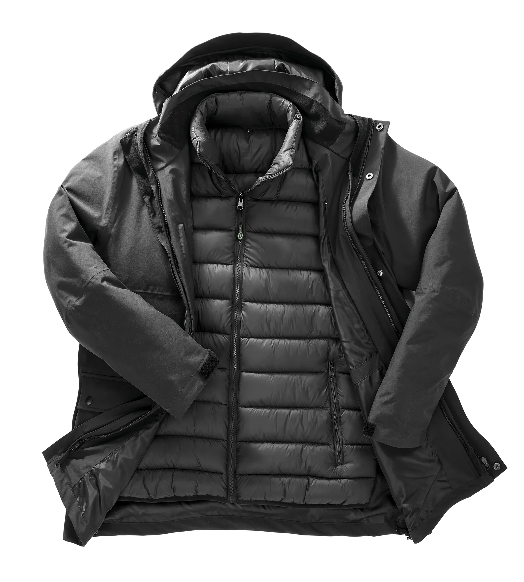 Chaqueta acolchada Ripstop reciclada 3 en 1