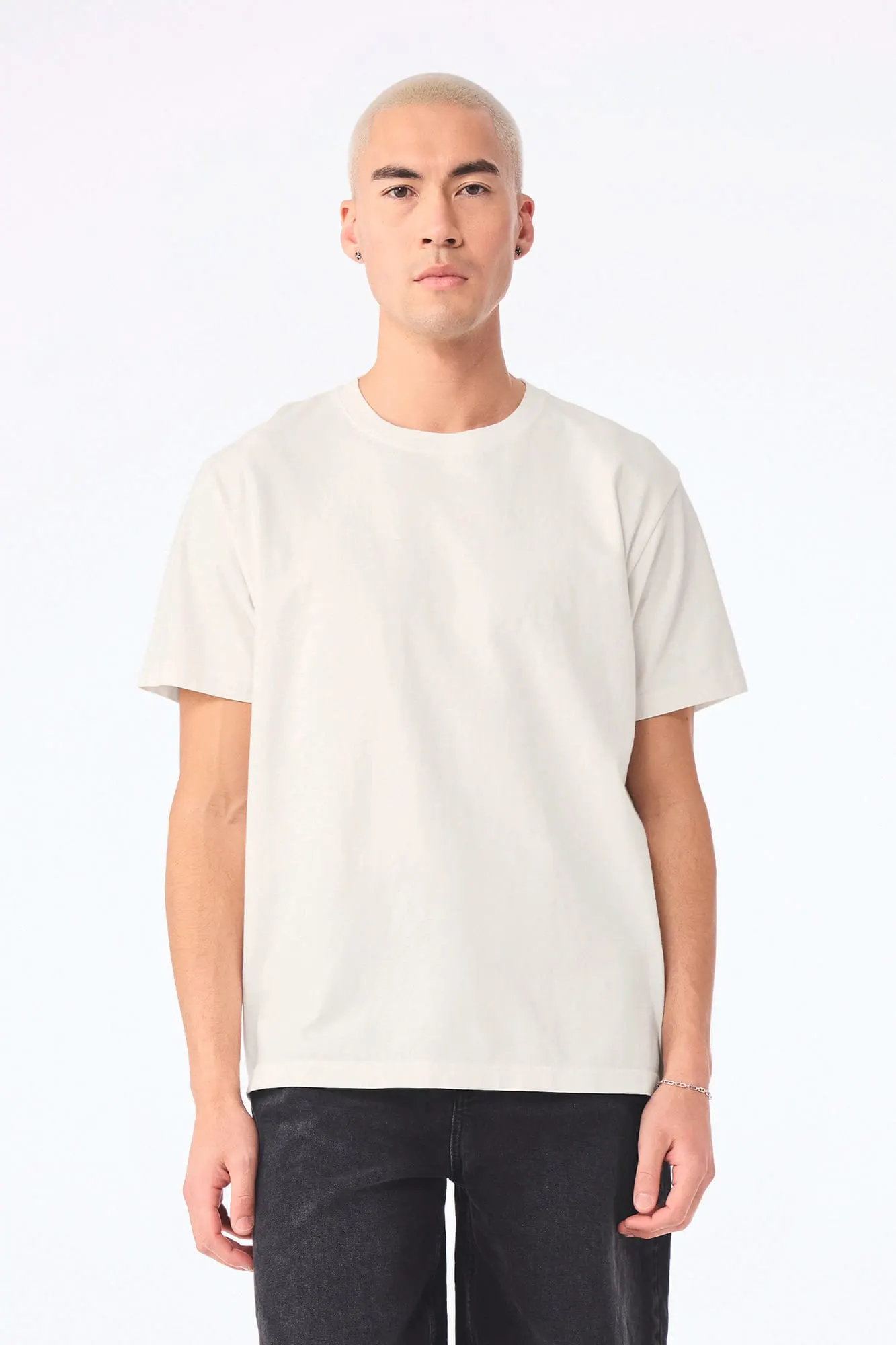 Camiseta de efecto lavado gruesa unisex