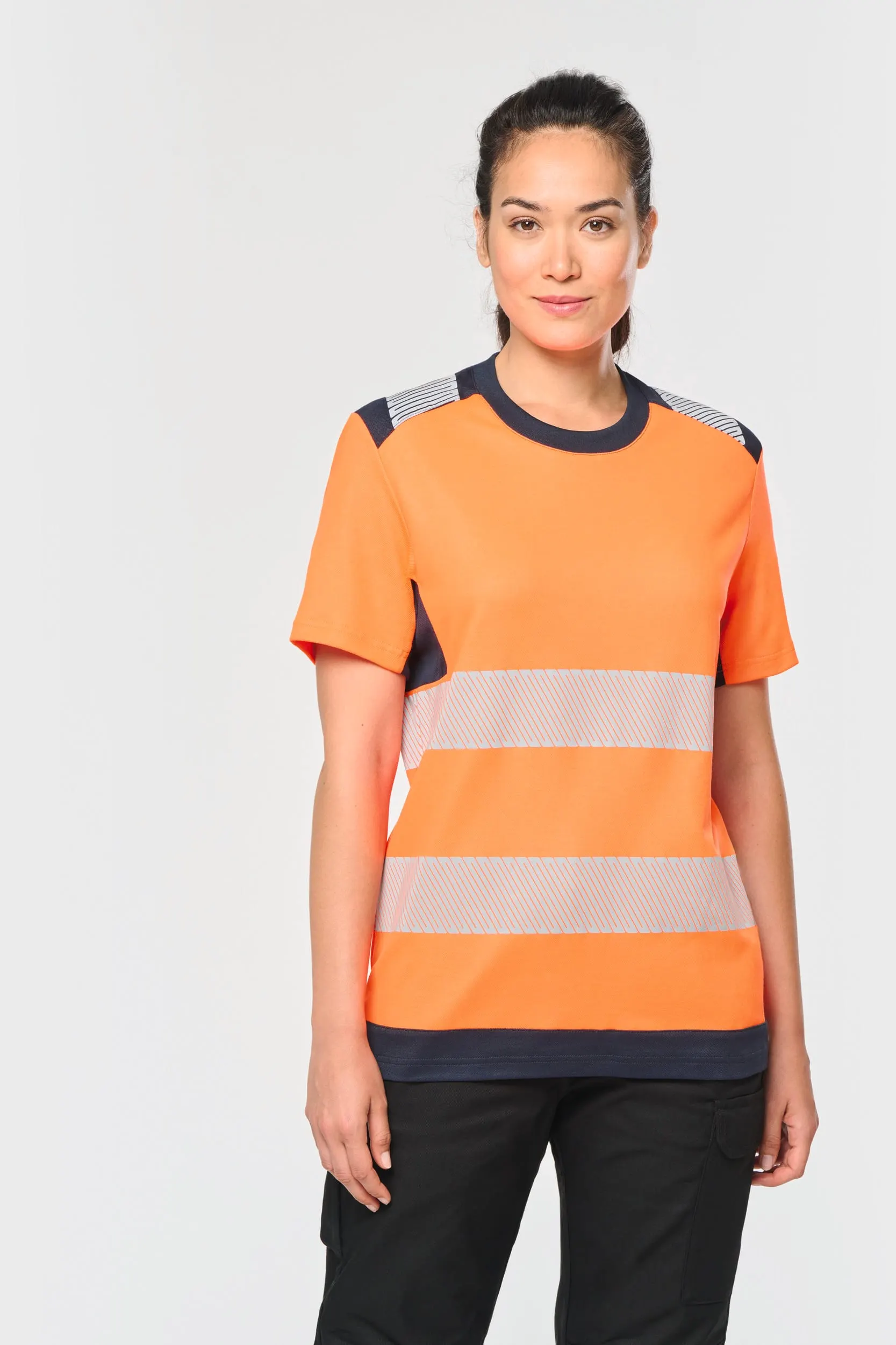 Camiseta de seguridad reciclada manga corta unisex