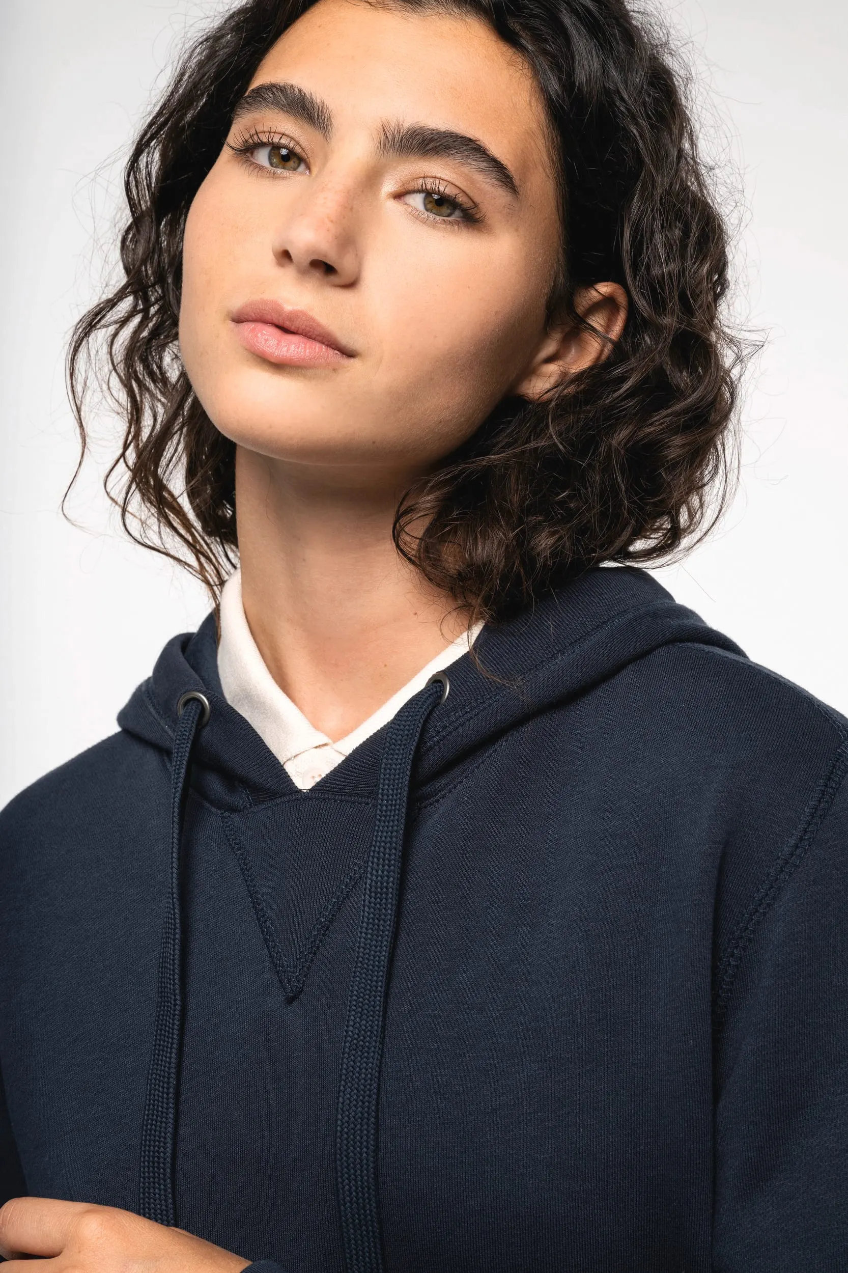 Sudadera ecorresponsable french terry capucha - Unisex