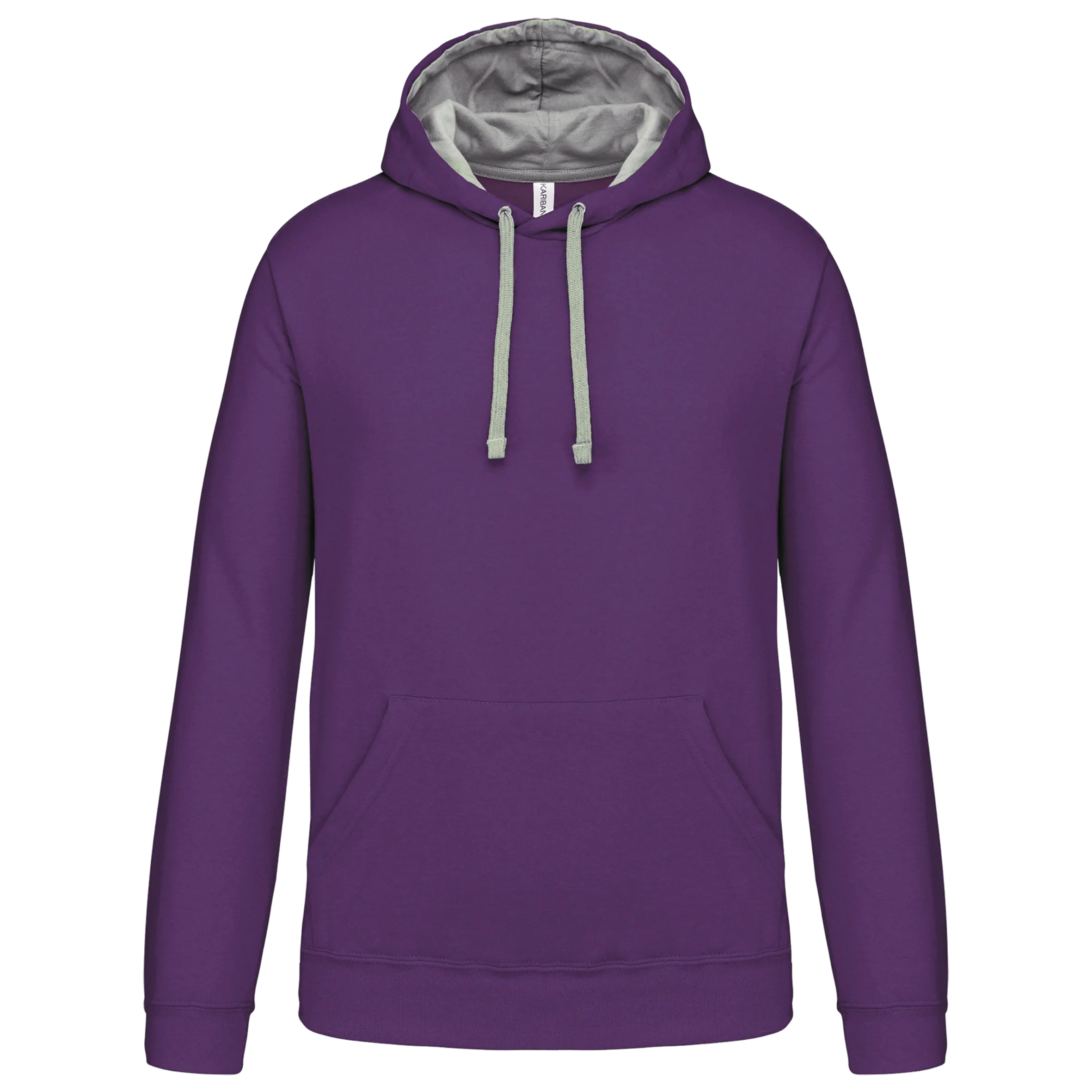 Sudadera capucha contrastada hombre