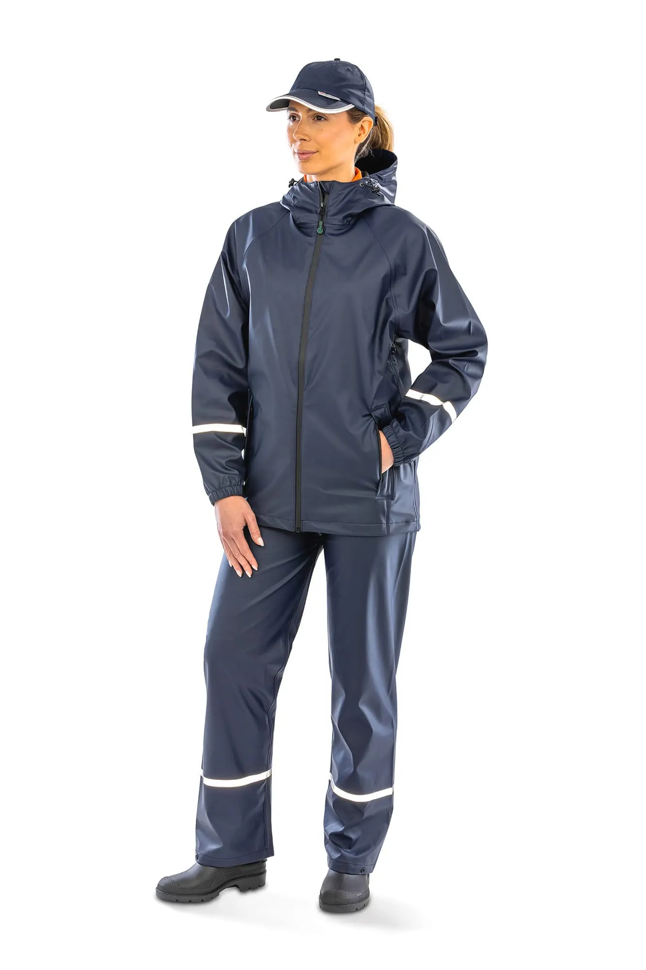 Chaqueta impermeable Prism PU con bandas reflectantes<br/>