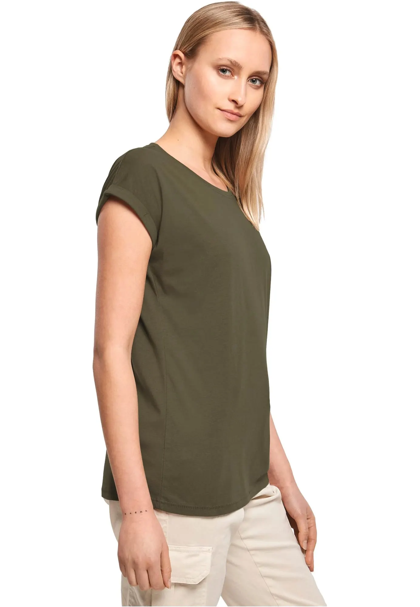 Camiseta ecorresponsable mangas vueltas mujer