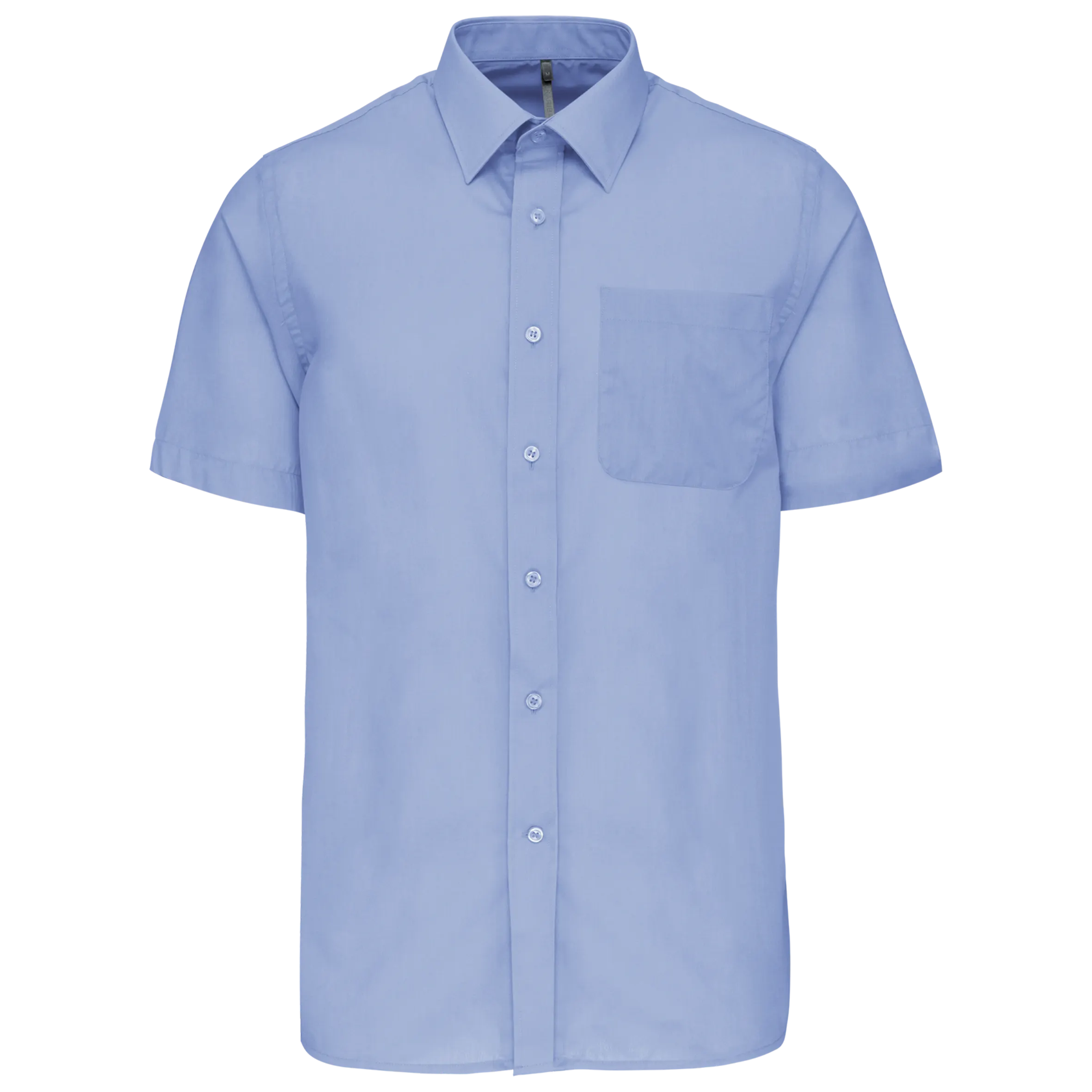 Camisa popelina de polialgodón manga corta de fácil cuidado hombre