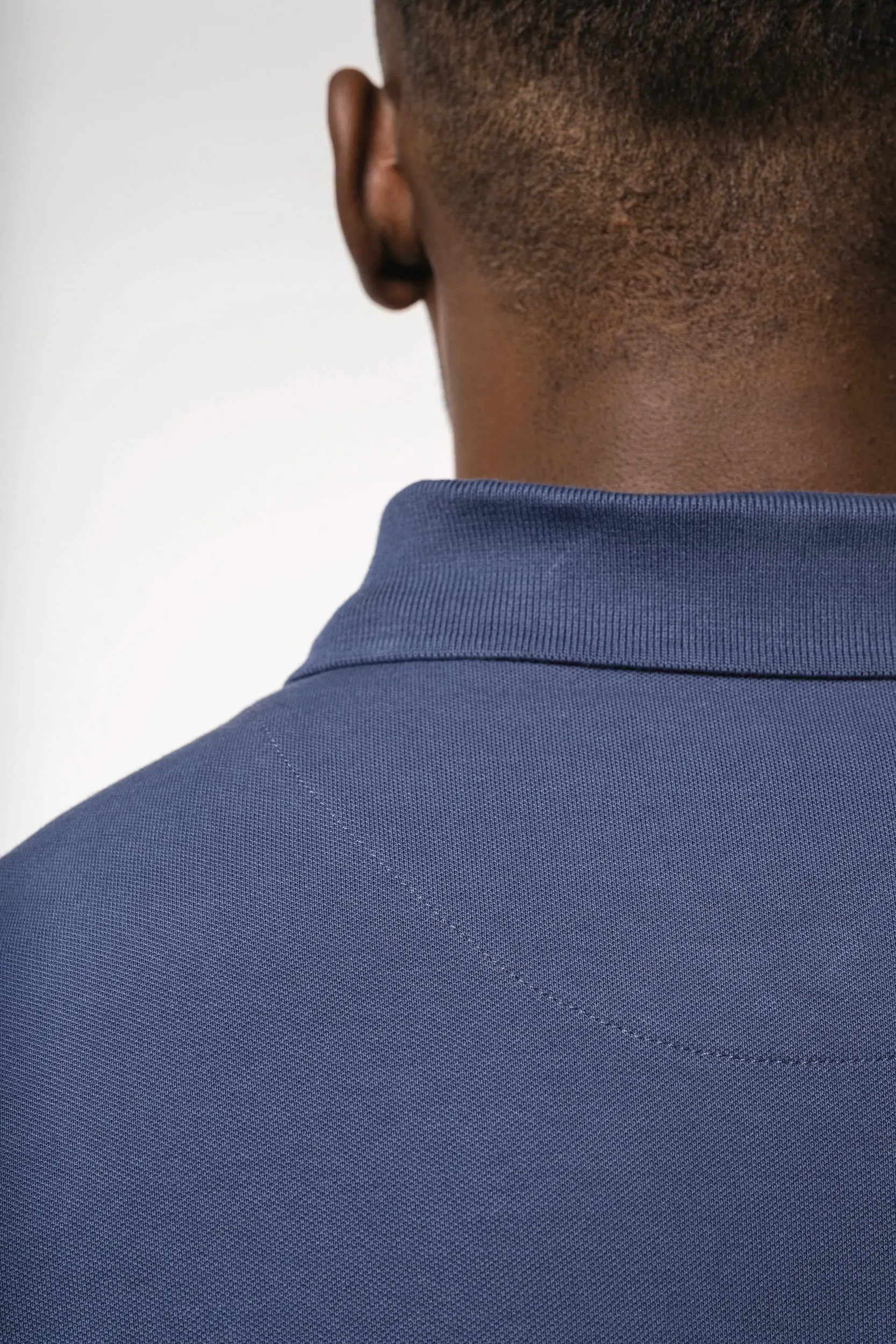 Polo de punto piqué manga corta hombre