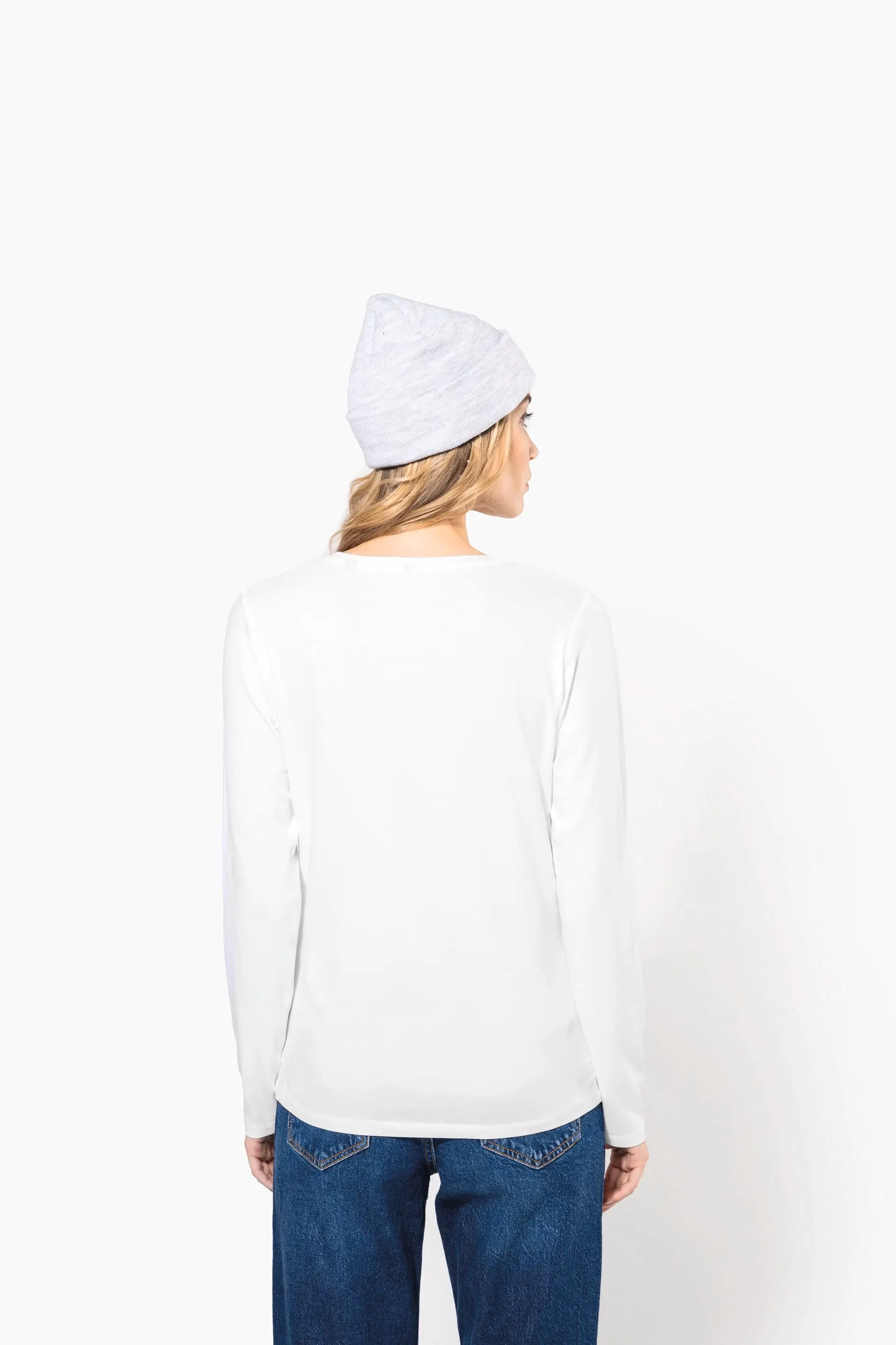 Camiseta con elastano manga larga mujer