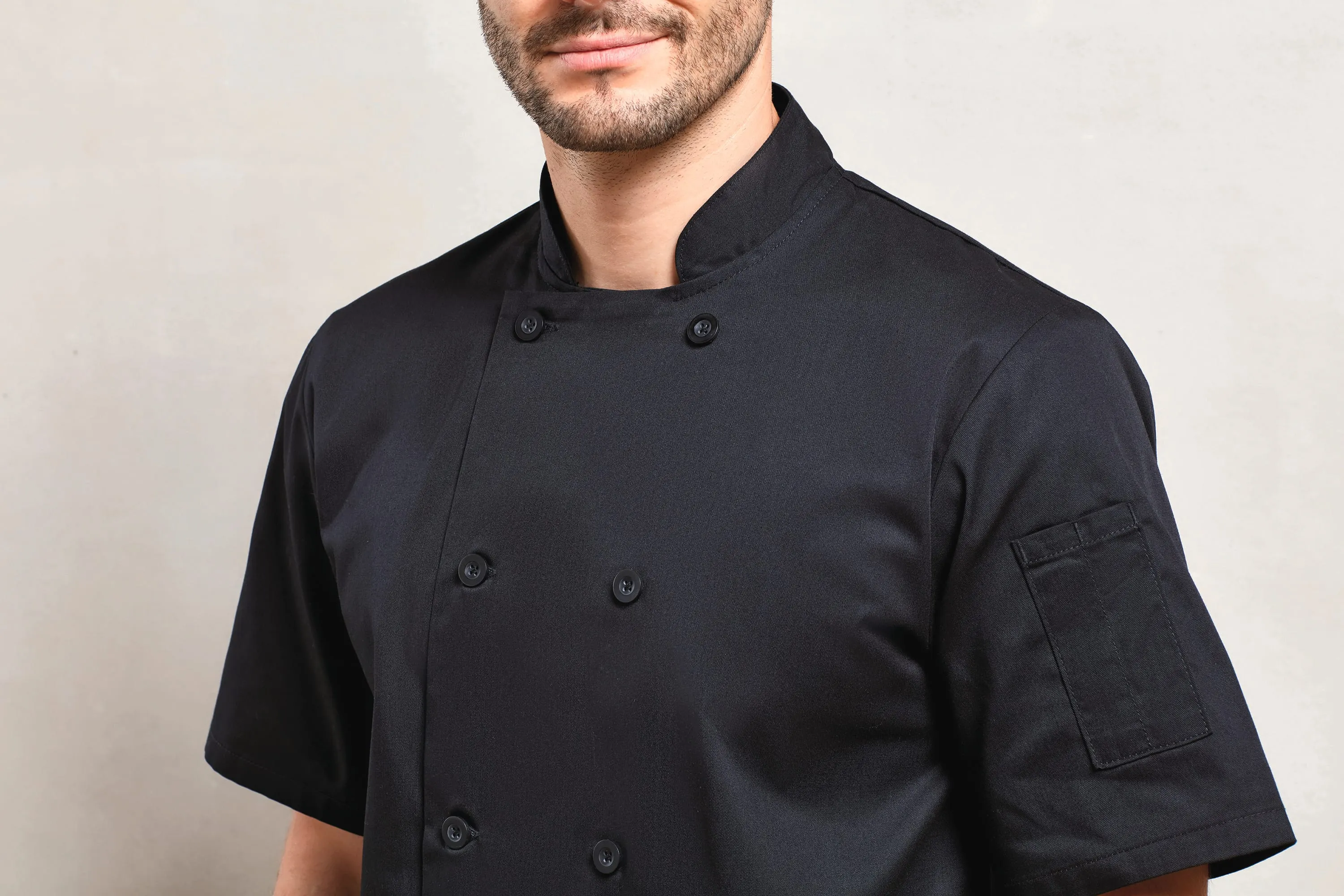 Chaqueta de cocina manga corta