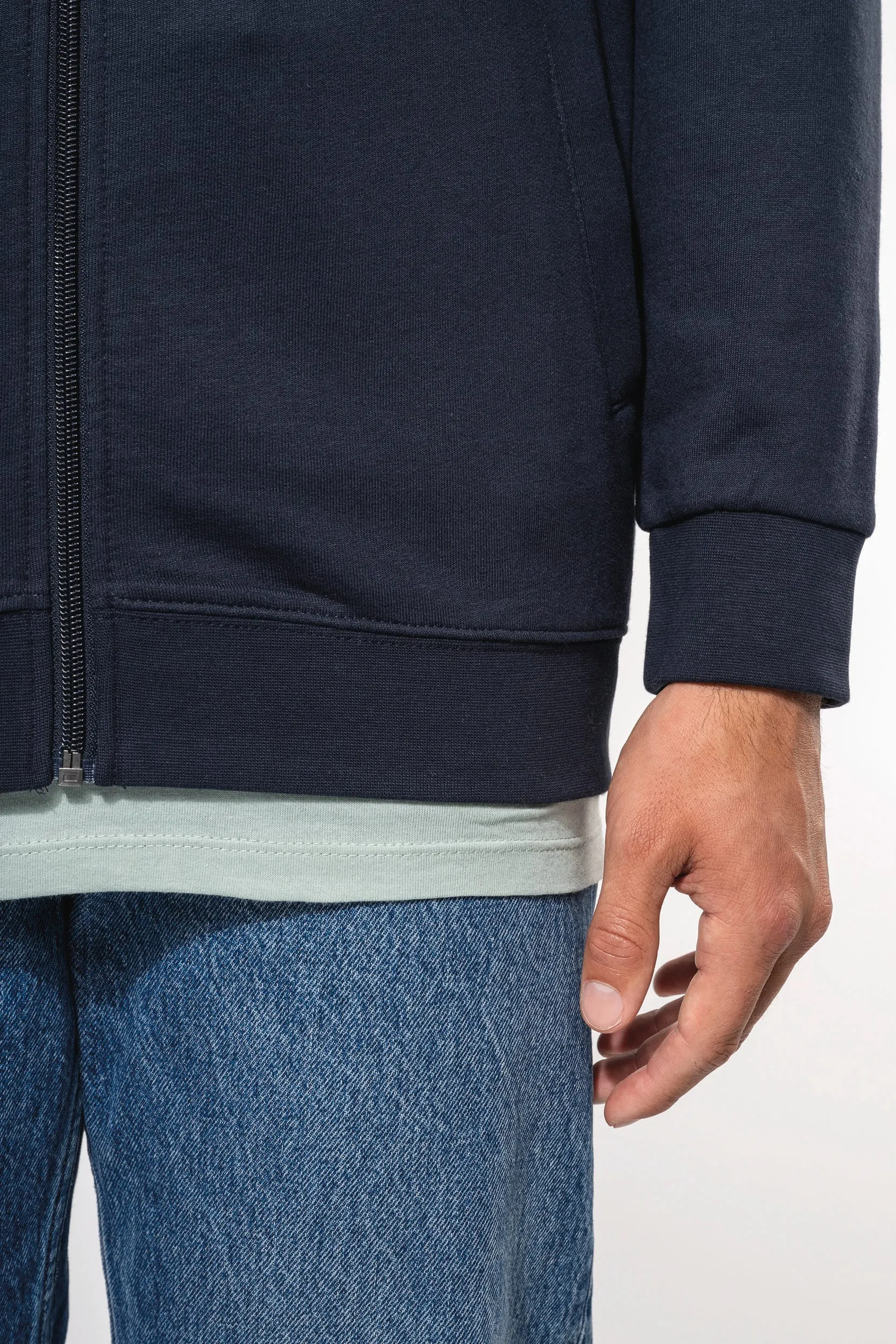 Chaqueta de felpa con cremallera