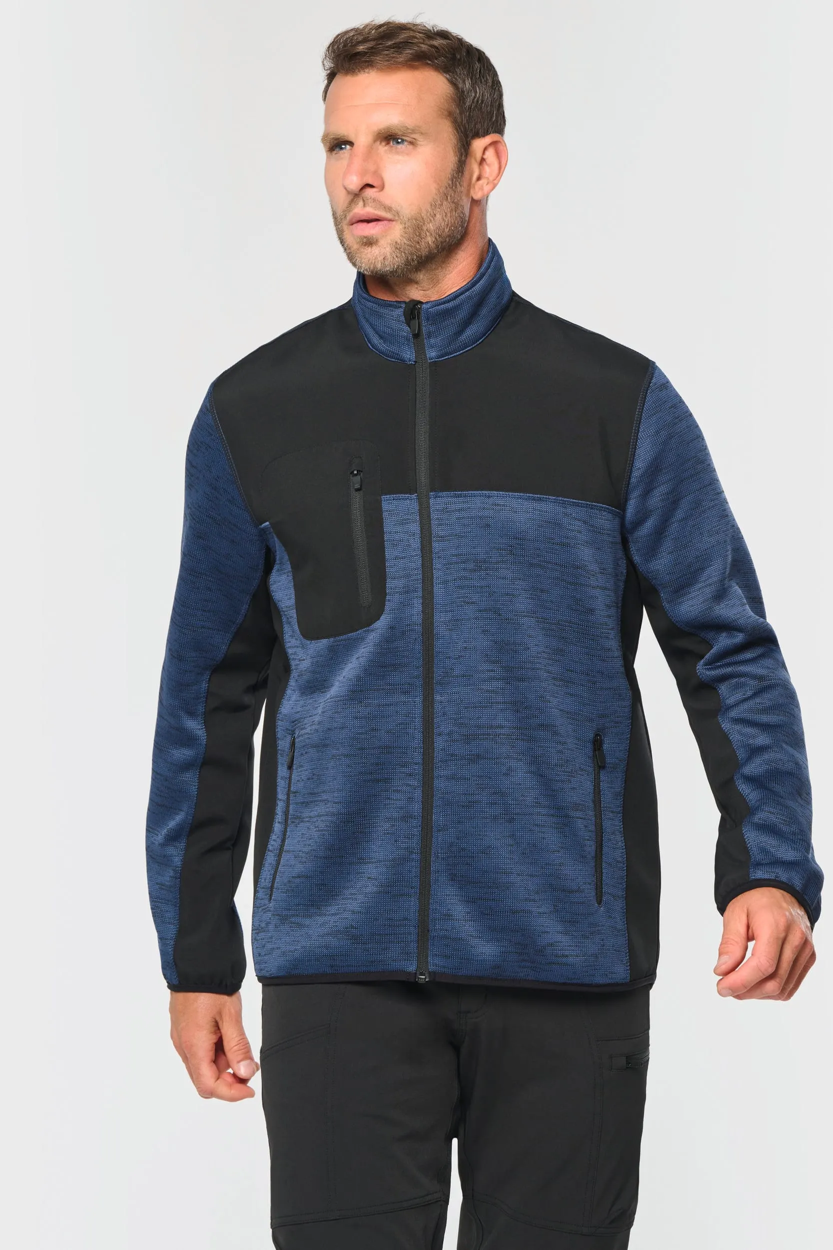 Chaqueta polytricot reciclada hombre