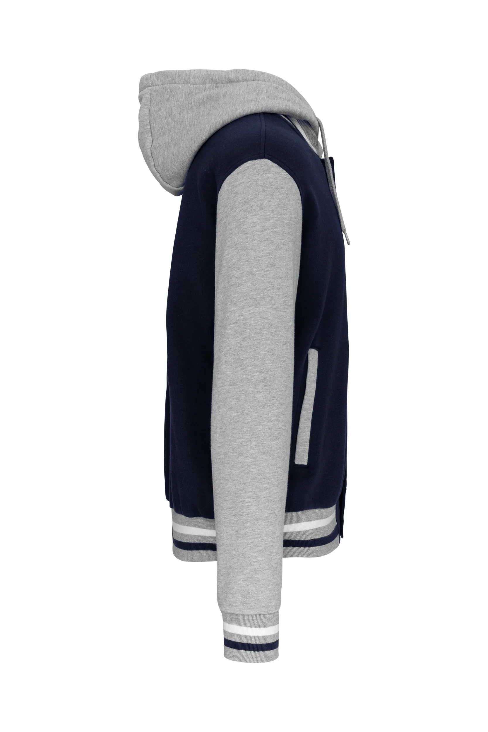 Cazadora tipo Béisbolera con capucha unisex