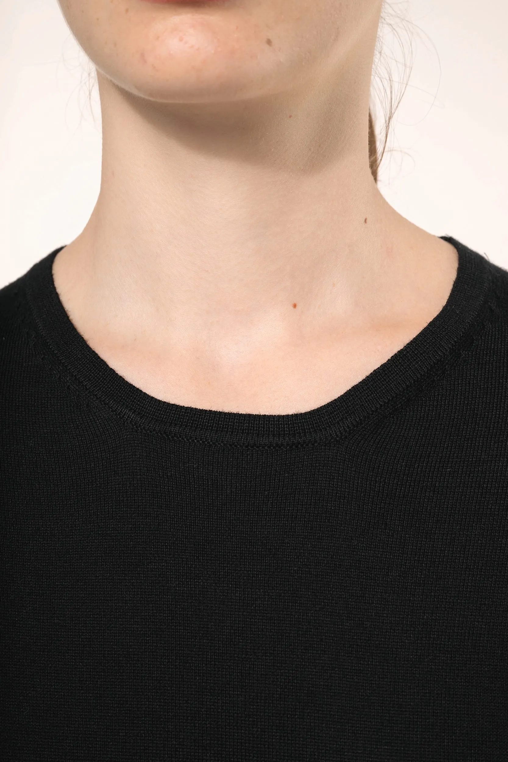 Jersey Supima® cuello redondo mujer