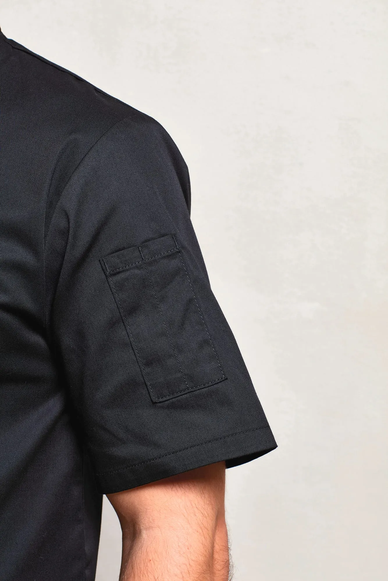 Chaqueta de cocina manga corta