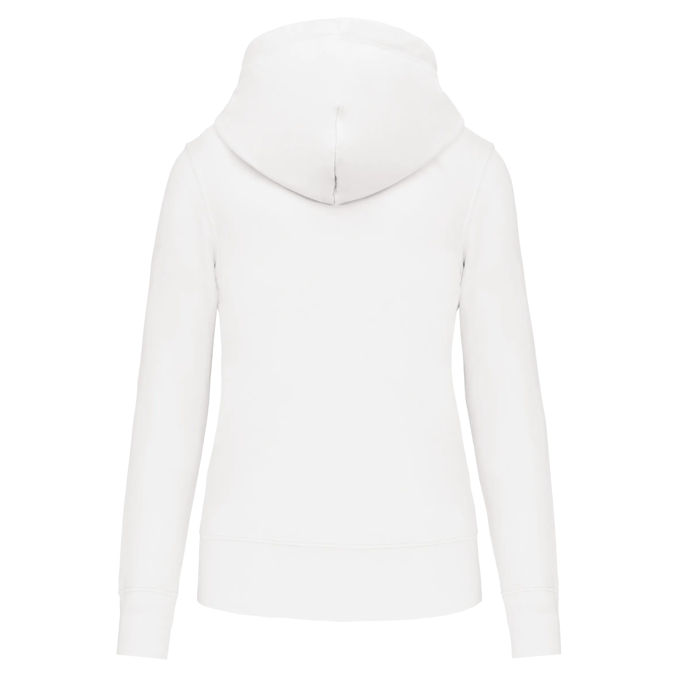 Sudadera con capucha y cremallera ecorresponsable mujer
