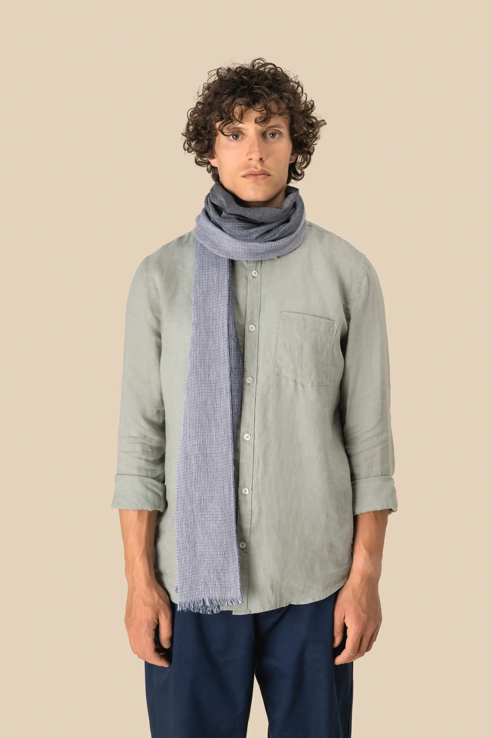 Fular con flecos unisex