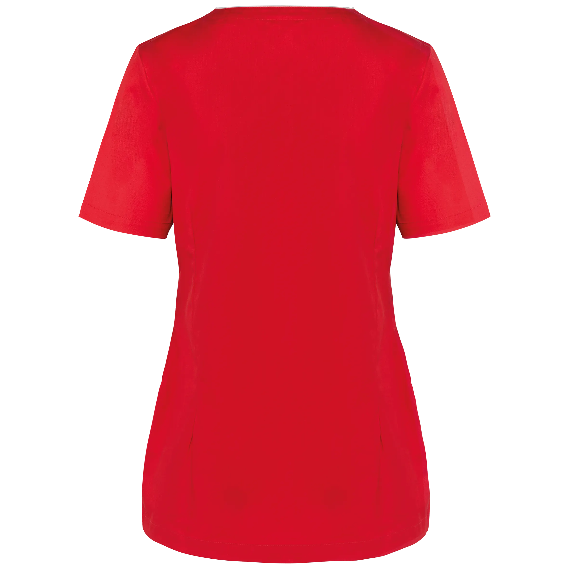 Blusa polialgodón con botones a presión mujer