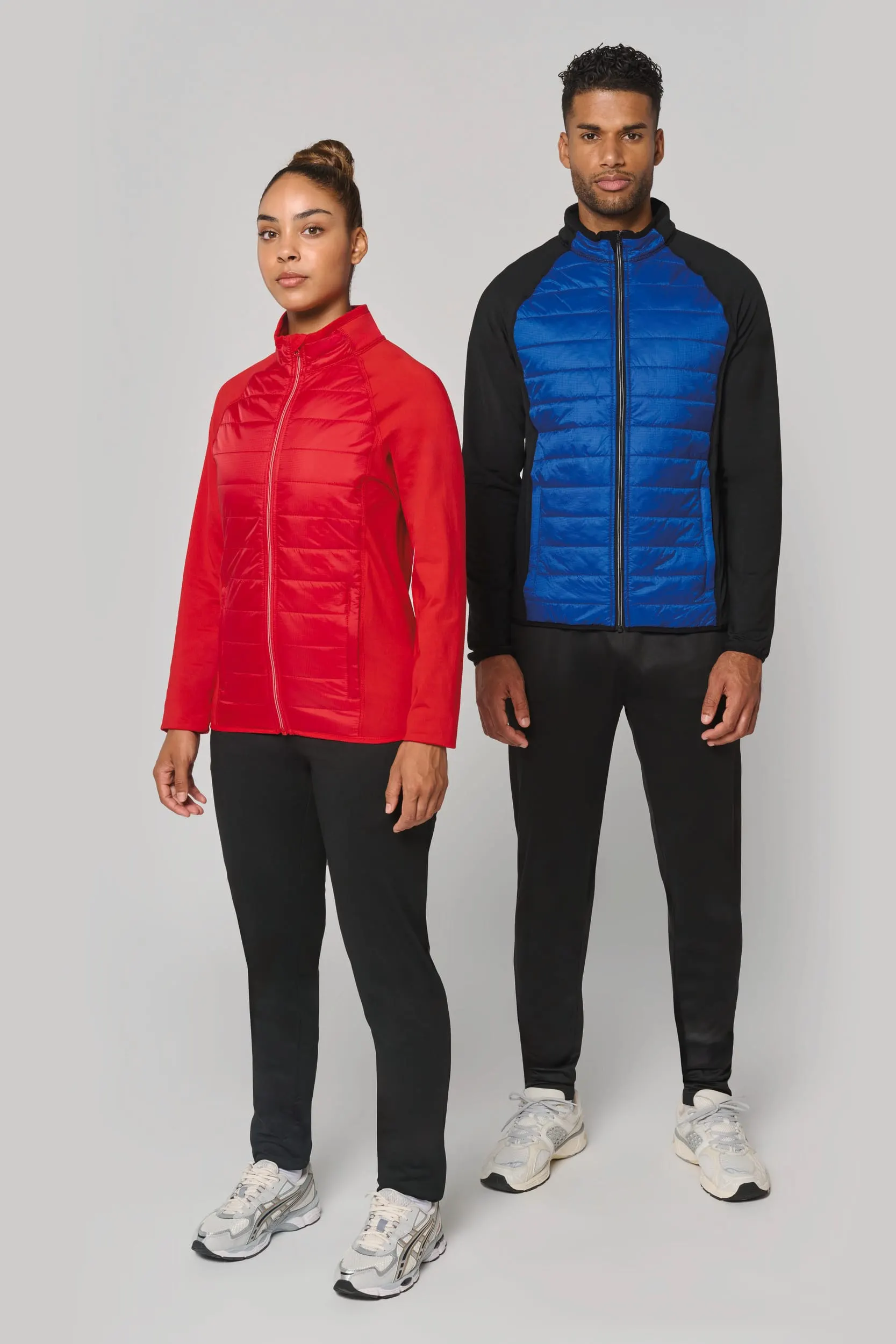 Chaqueta de deporte bimaterial unisex