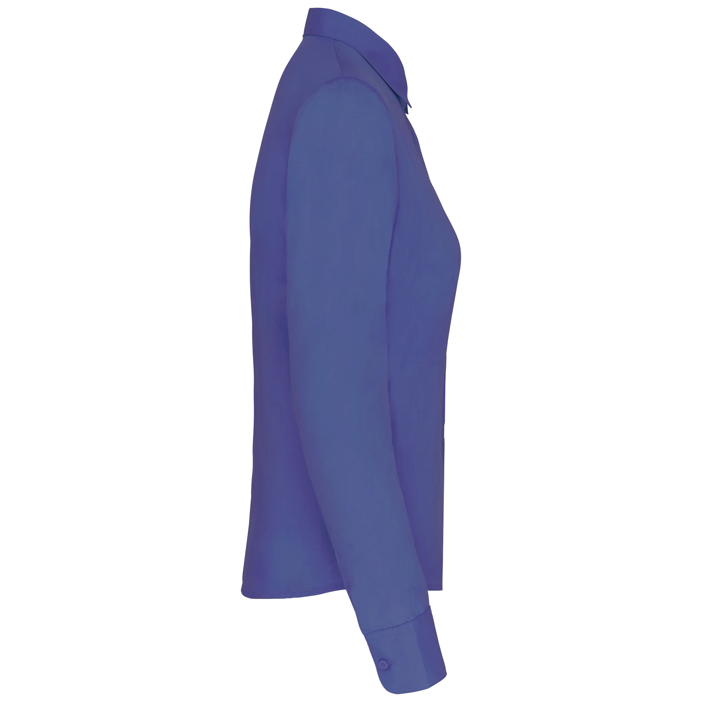 Camisa popelina de polialgodón manga larga mujer