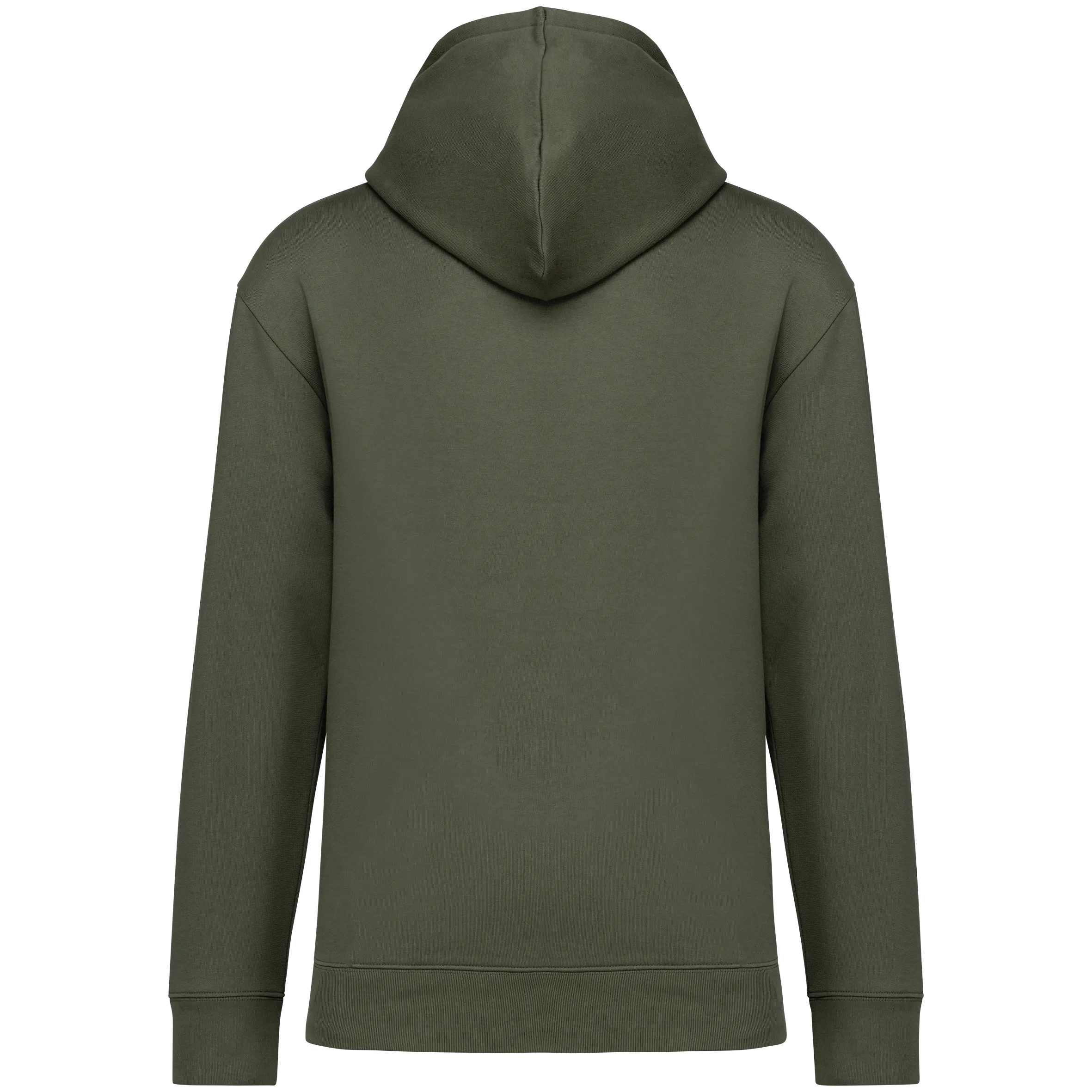 Sudadera ecorresponsable con capucha y hombros caídos felpa perchada unisex