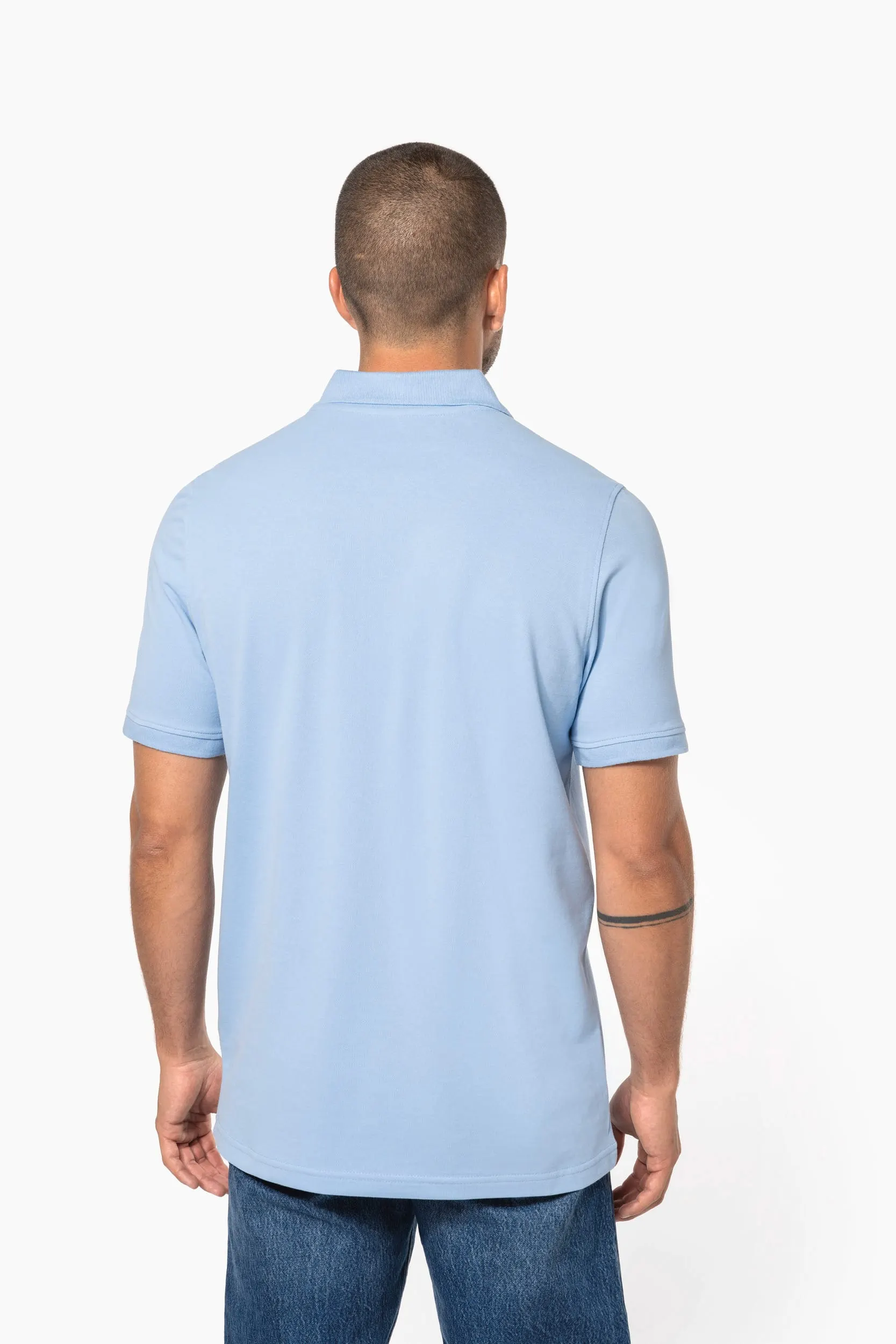 Polo piqué manga corta hombre