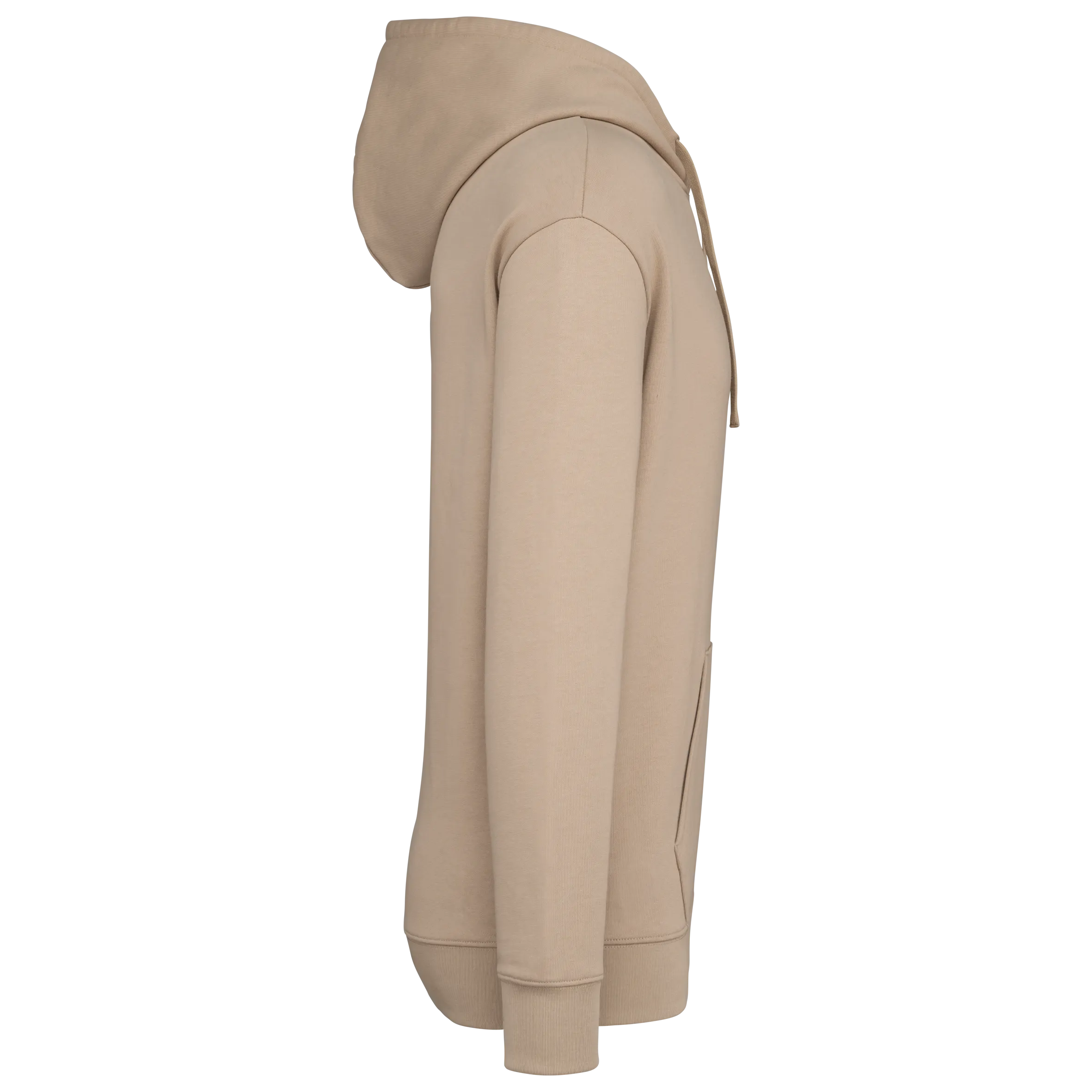 Sudadera ecorresponsable con capucha y hombros caídos felpa perchada unisex