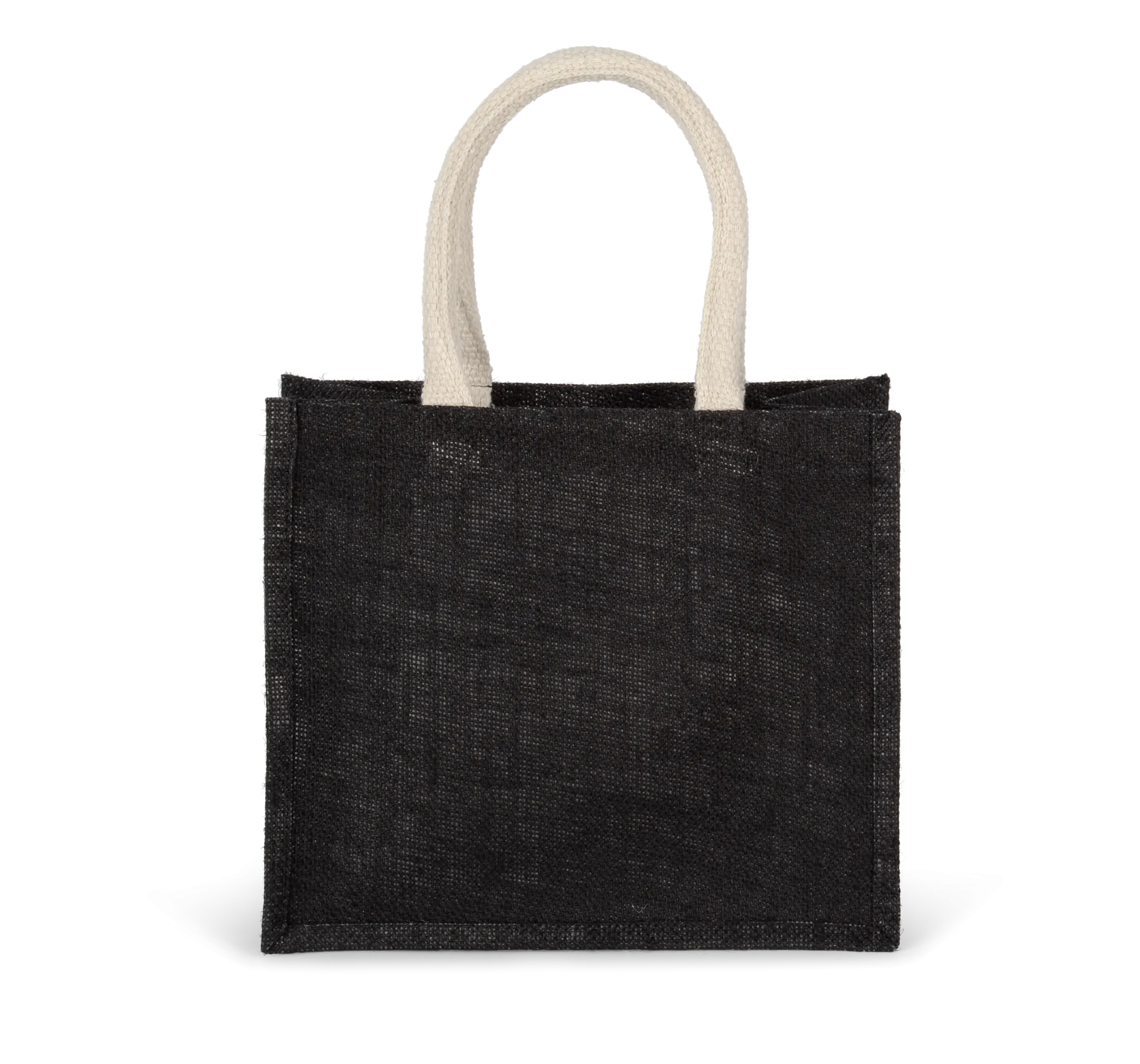 Bolsa estilo tote de tela de yute, modelo mediano